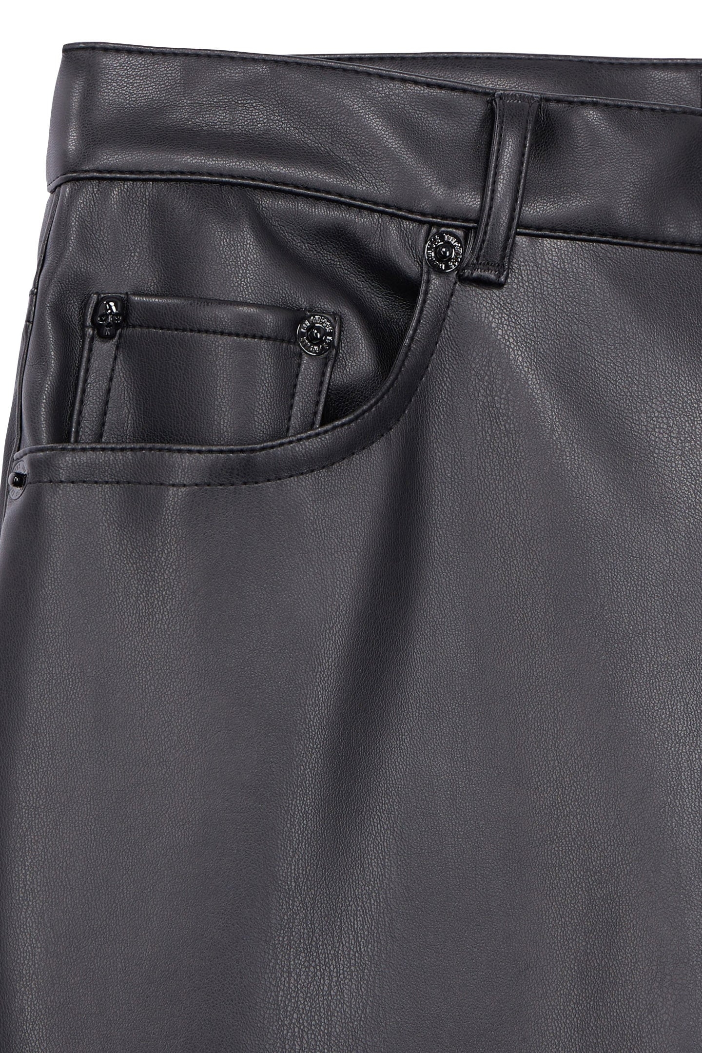 FAUX LEATHER PANTS BLACK 3