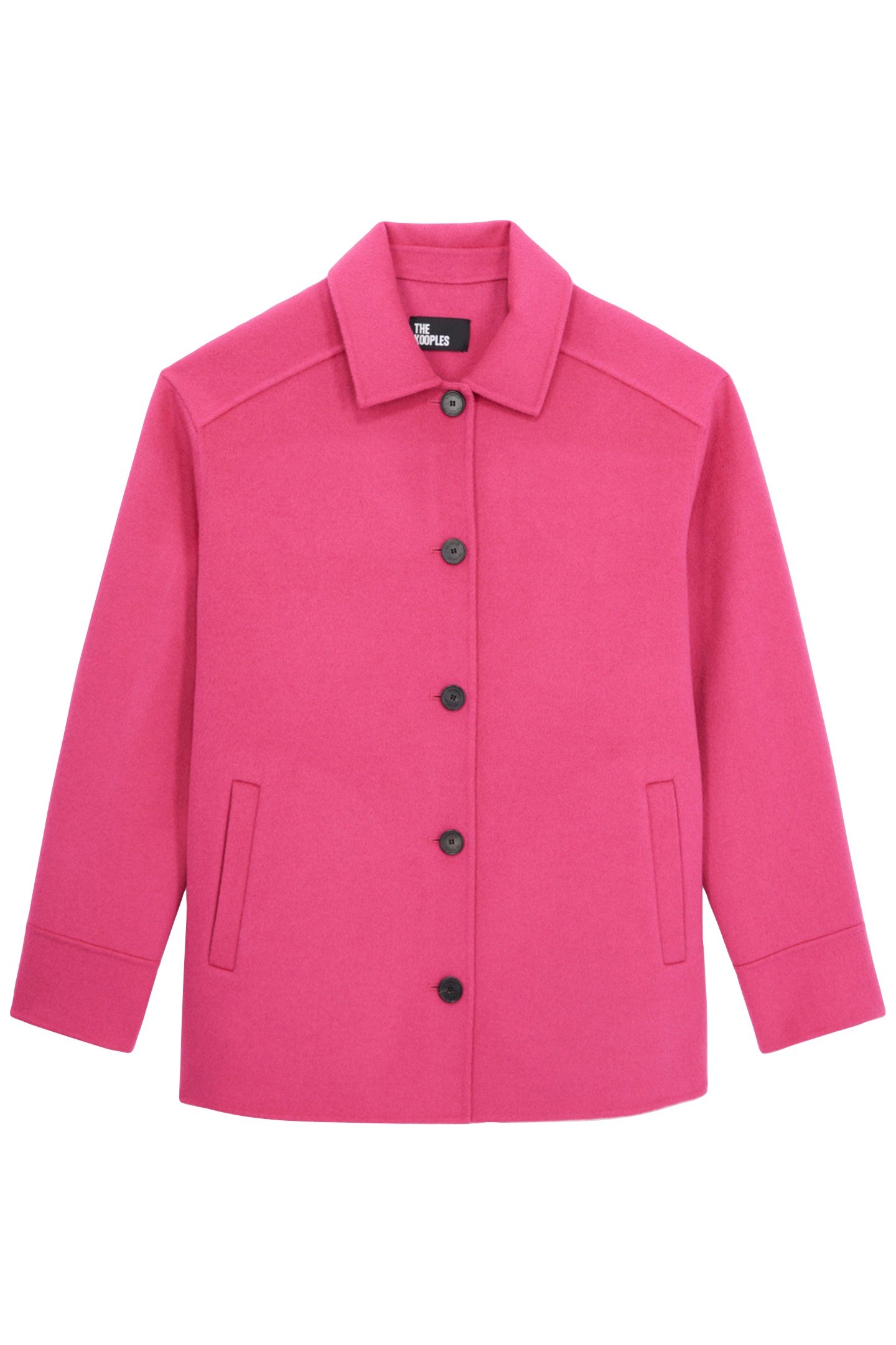 FRINGE DOUBLE FACE JACKET FUSHIA 4