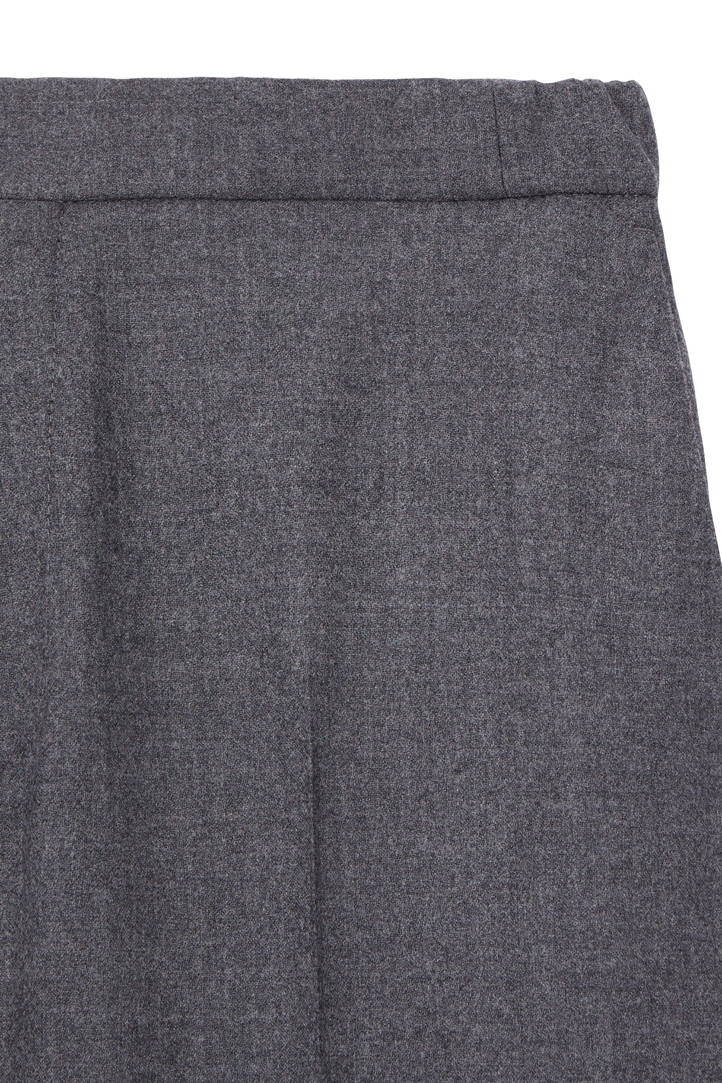 SEMI-ELASTIC FLANNEL SUIT TROUSERS GREY 6