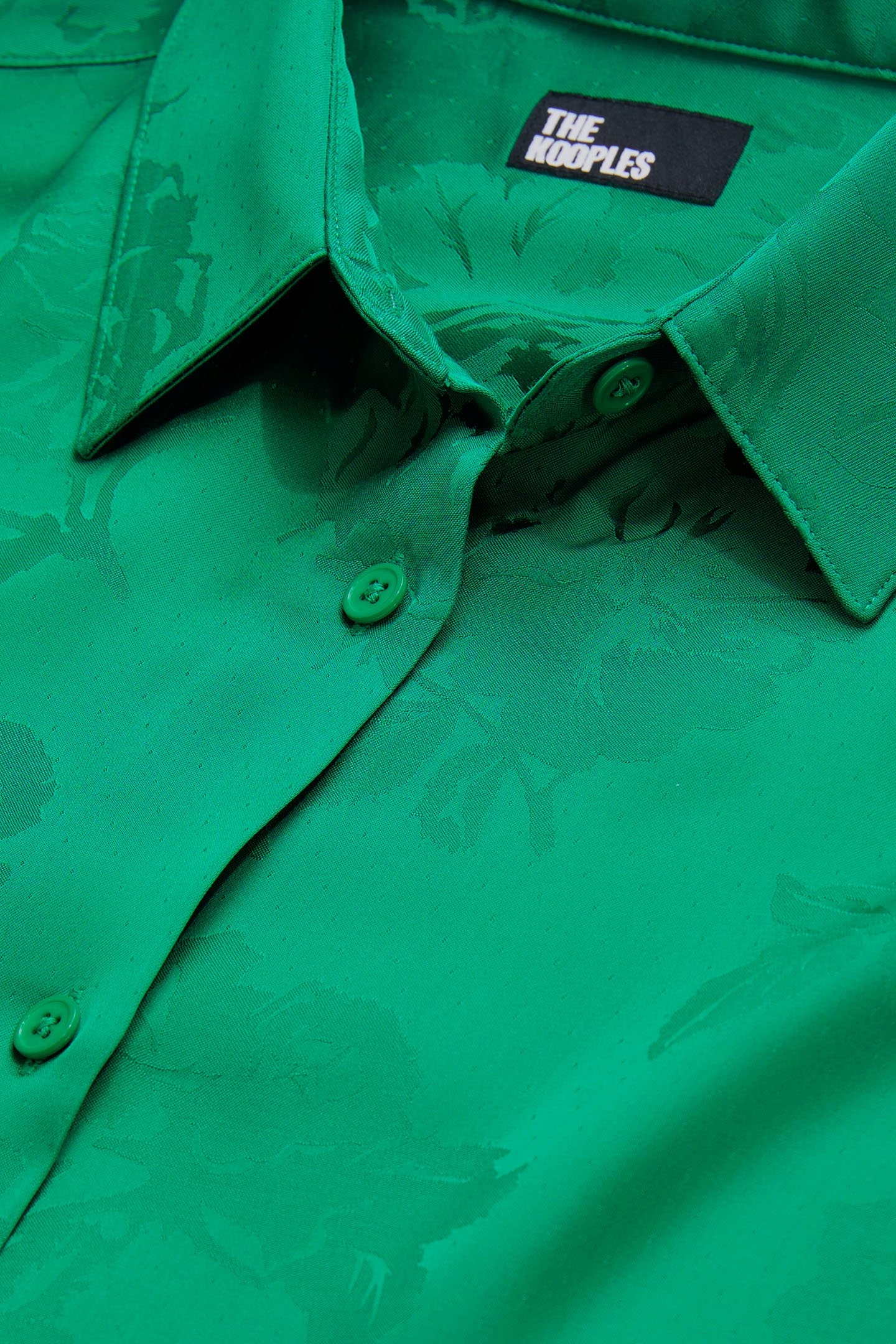 JACQUARD LONG-SLEEVED SHIRT GREEN 6