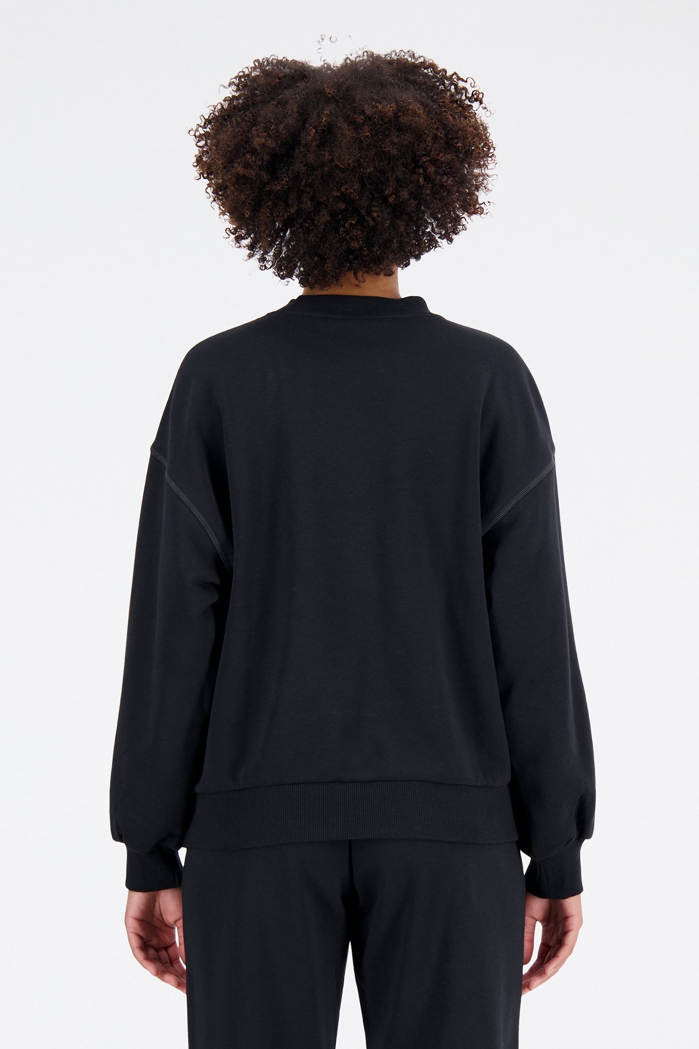 ESSENTIALS FRENCH TERRY CREW BLACK 2