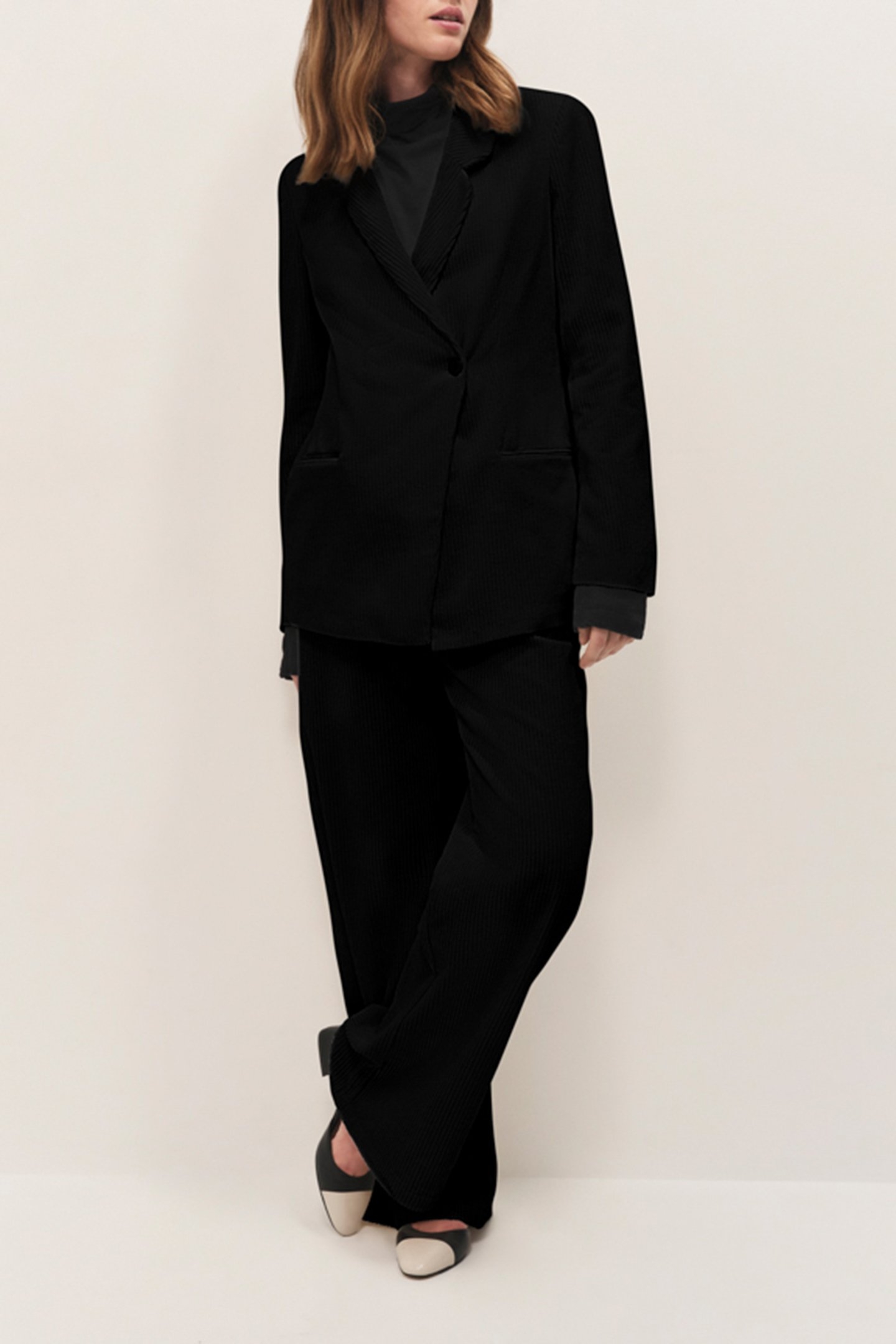 VIGG - BLACK CORDUROY SUIT JACKET 3