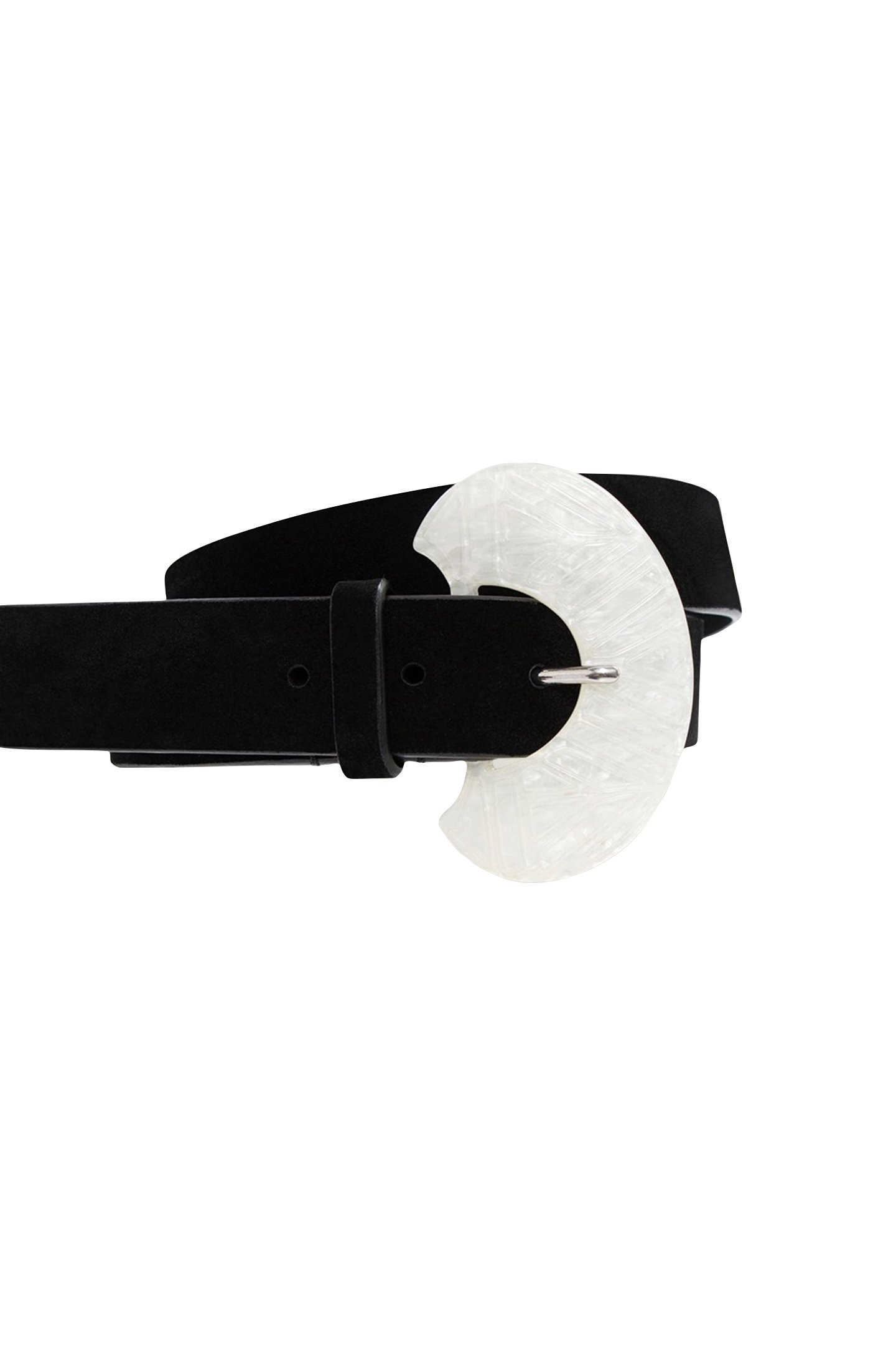 APIS - BLACK SUEDE LEATHER BELT 2
