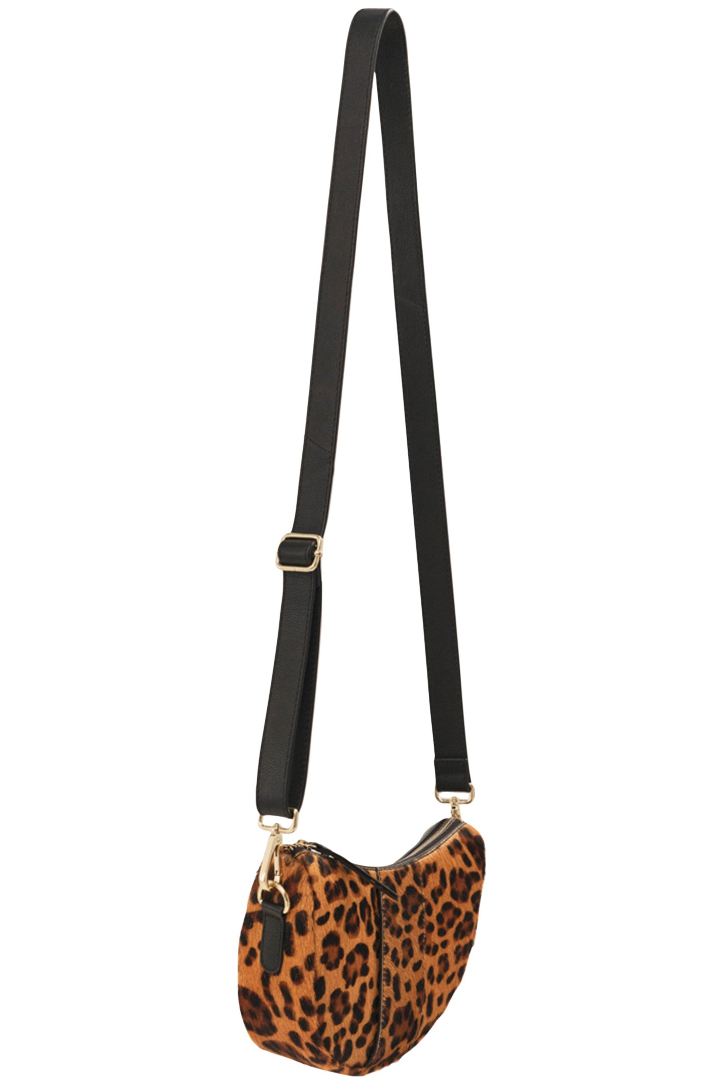 ALBA - TOFFEE-COLORED SHOULDER BAG IN FOAL-EFFECT LEATHER WI 3