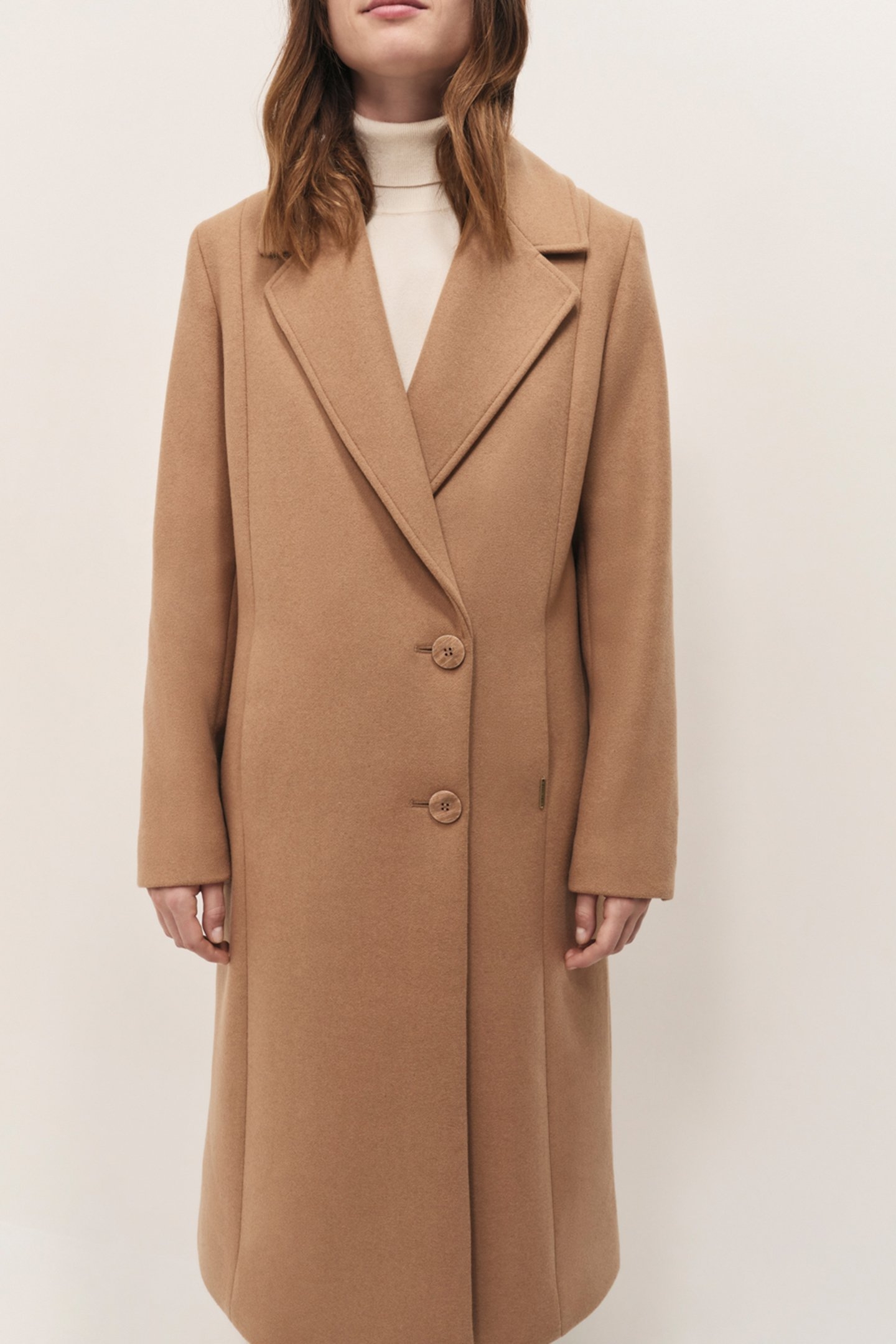 DIMITRI - LONG WOOL COAT WITH WIDE TAILORED COLLAR 5