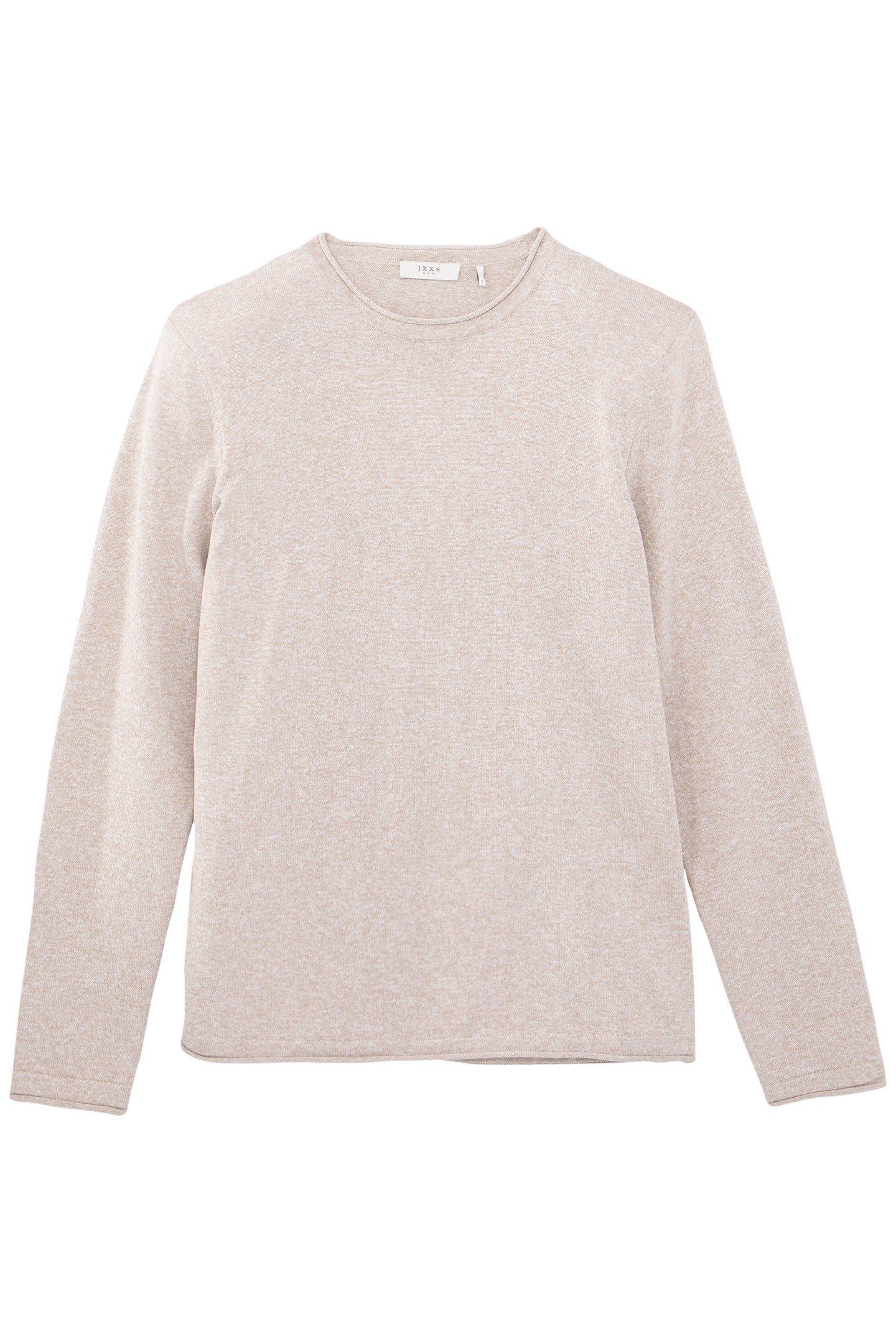 LIGHT BEIGE FINE-KNIT SWEATER 4