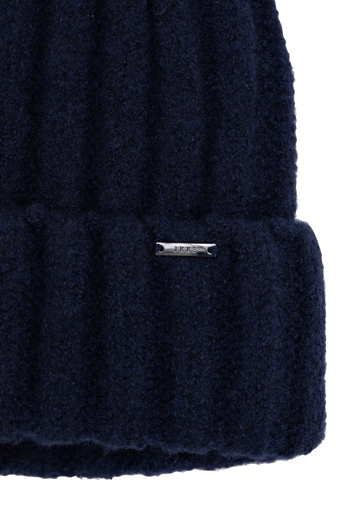 NAVY RIB KNIT HAT 4