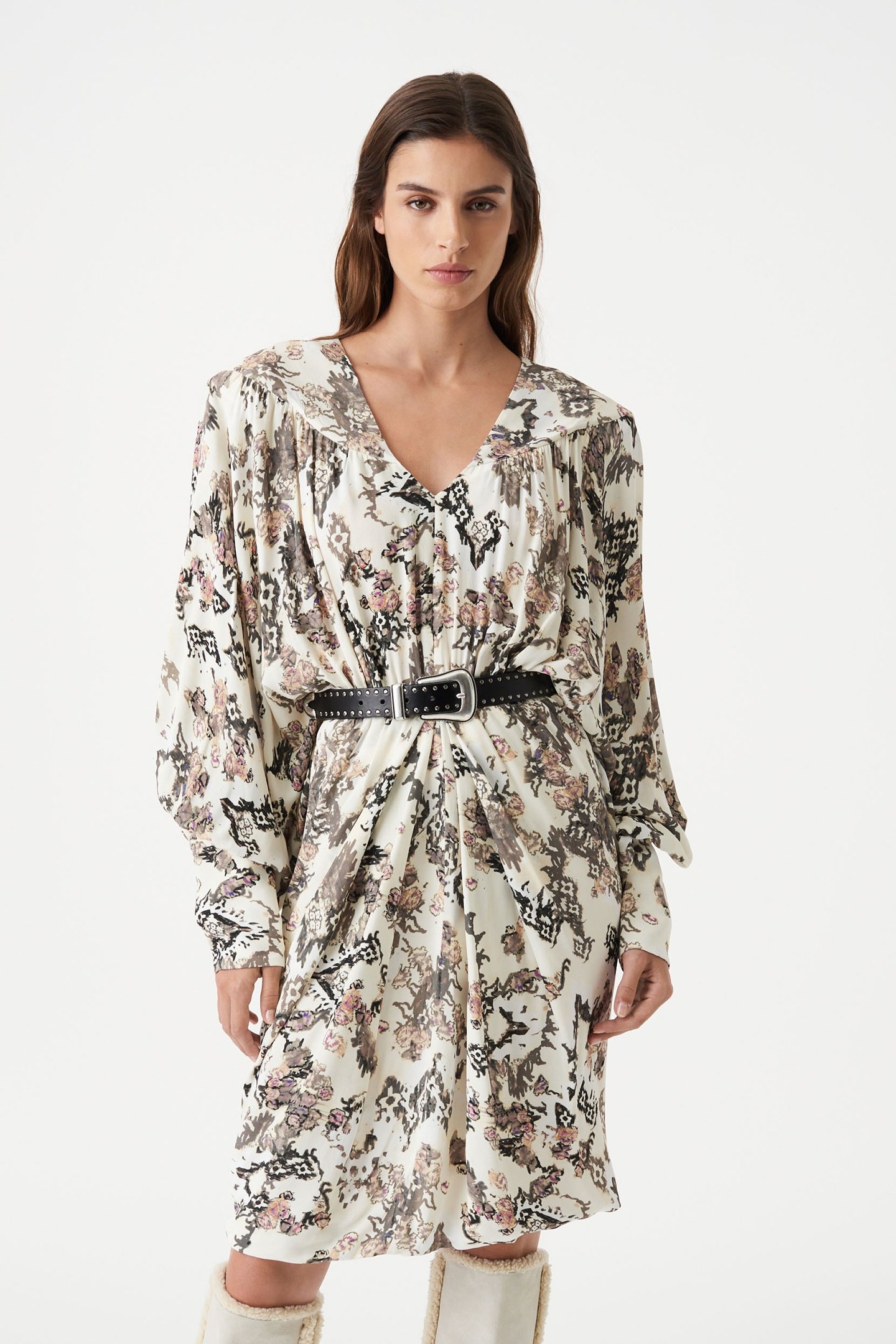 SATINKA DRESS LIGHT NUDE 1