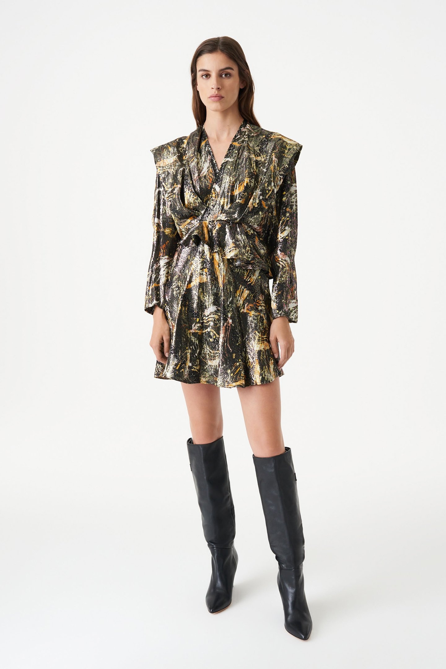 KANTER DRESS BLACK/GOLD 2