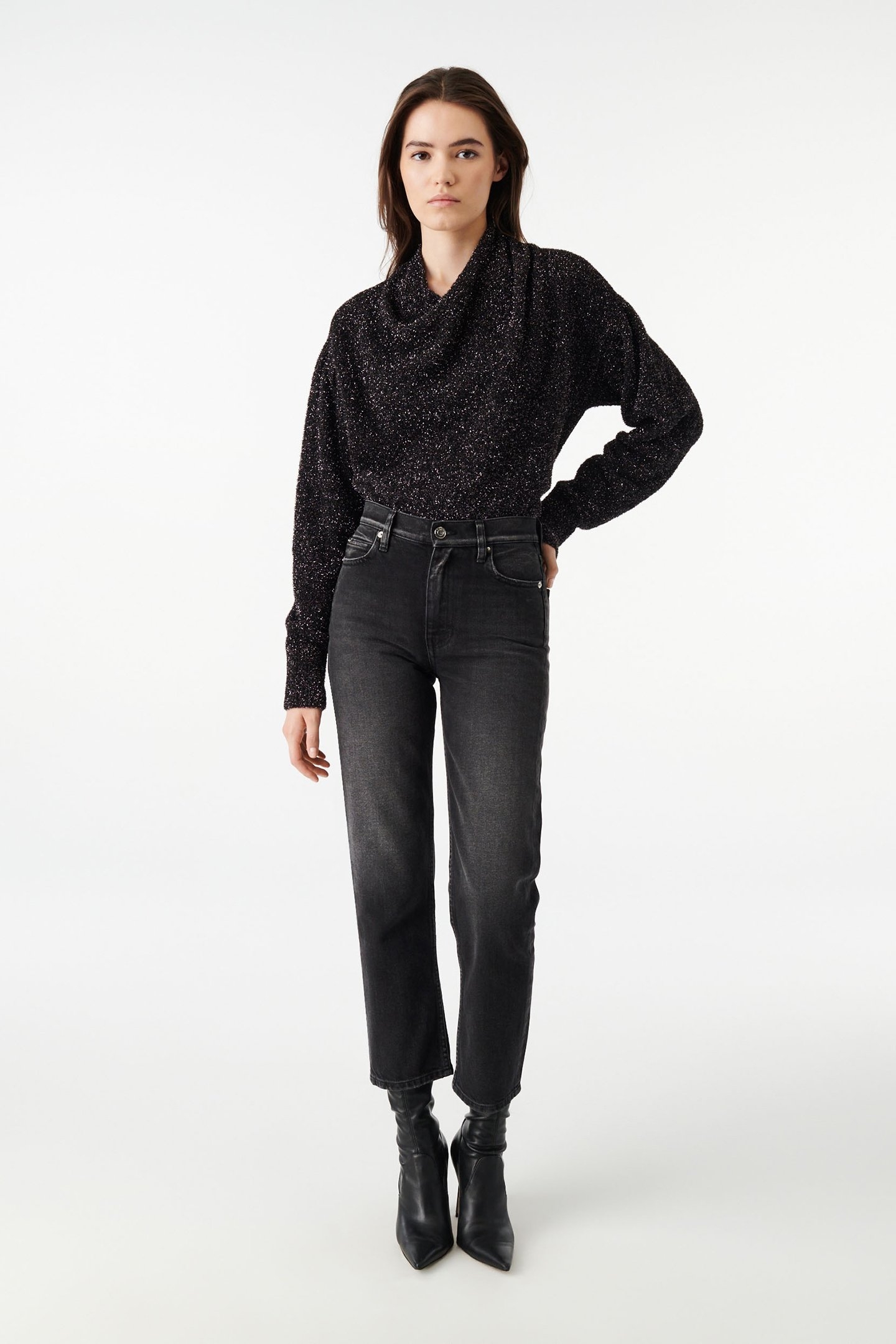 CLERVY PULLOVER BLACK/SILVER 2