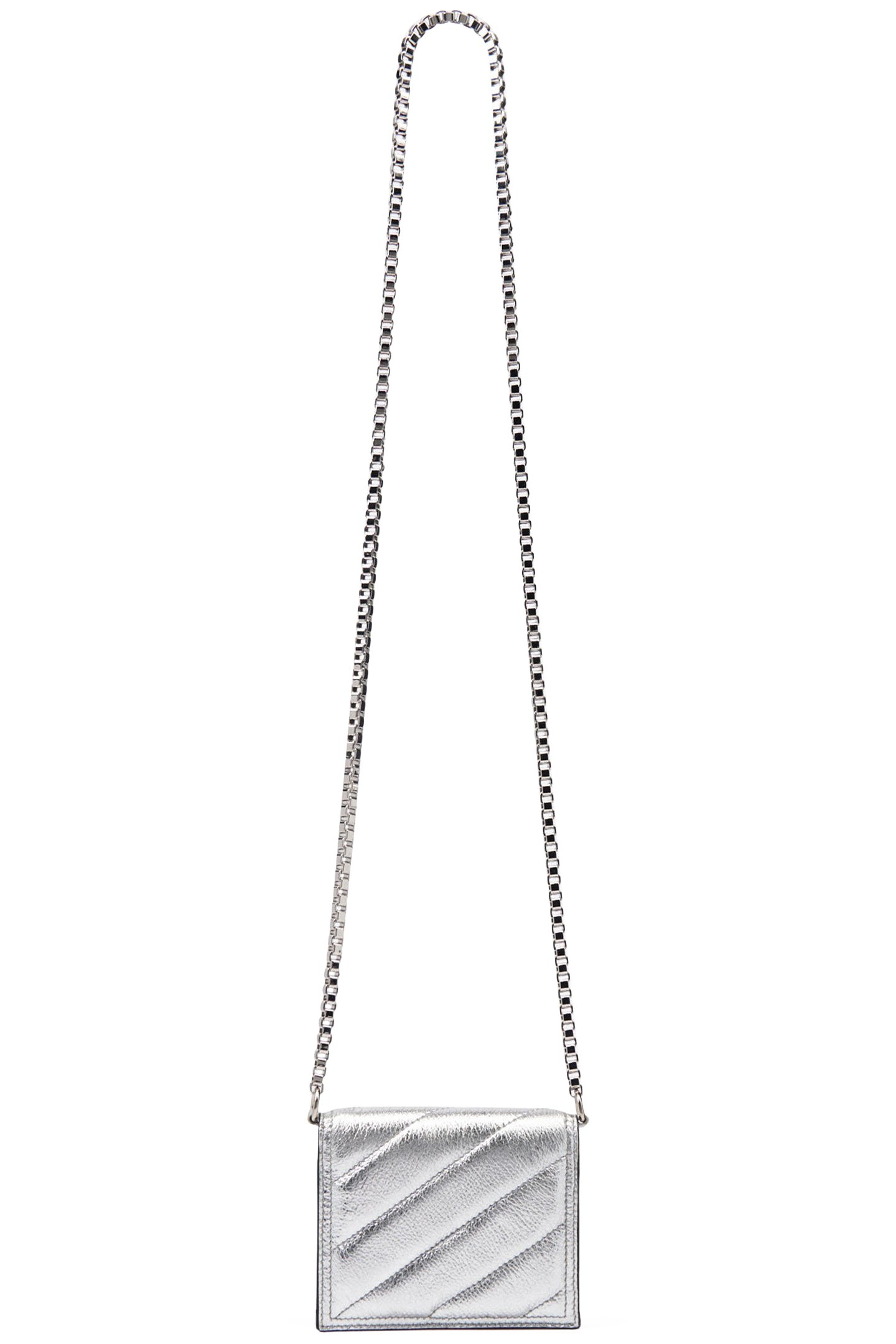 SHARPWALL PHONE BAG QUILTED SILVER 1