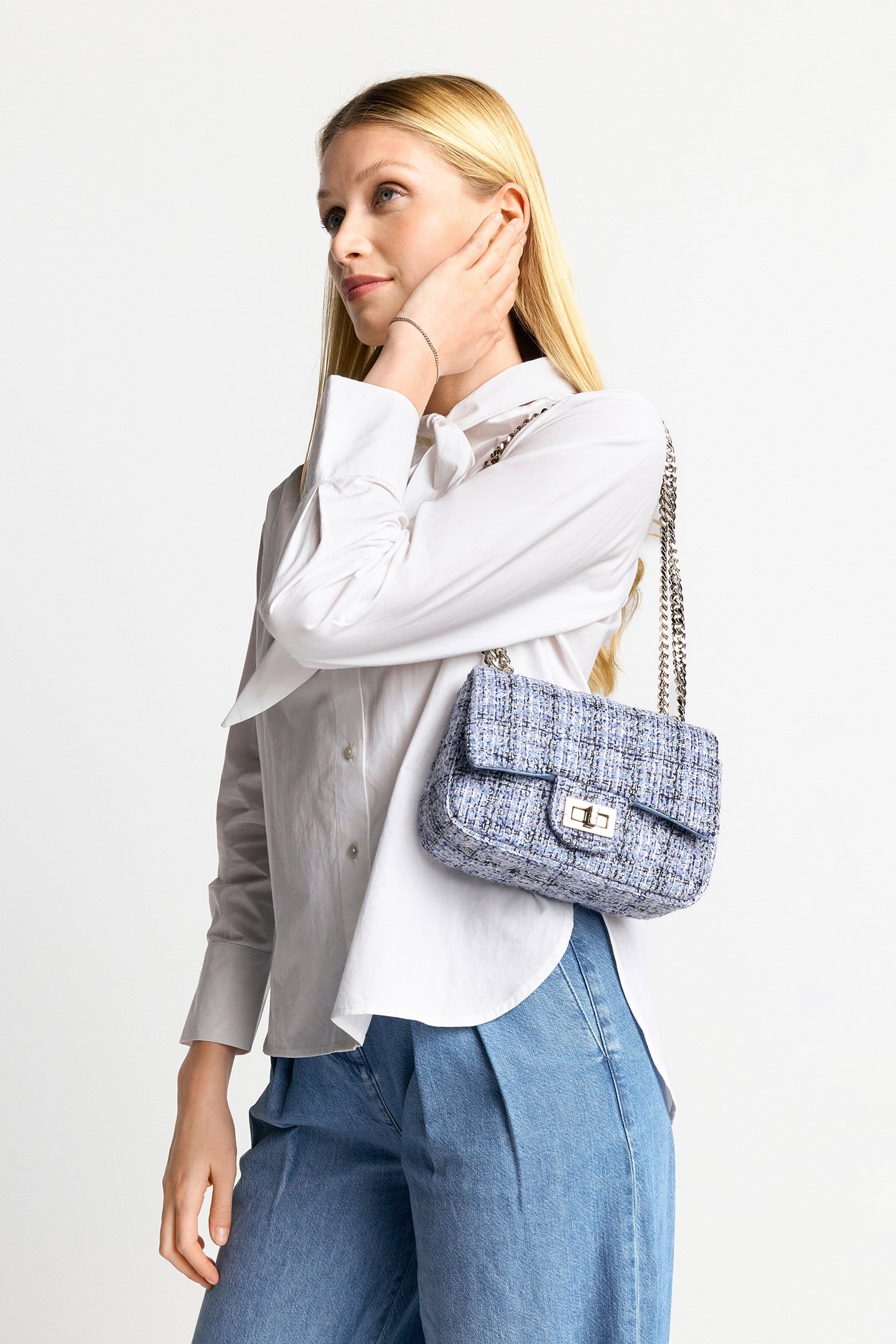 MINI TWEED BAG MIDNIGHT BLUE 2