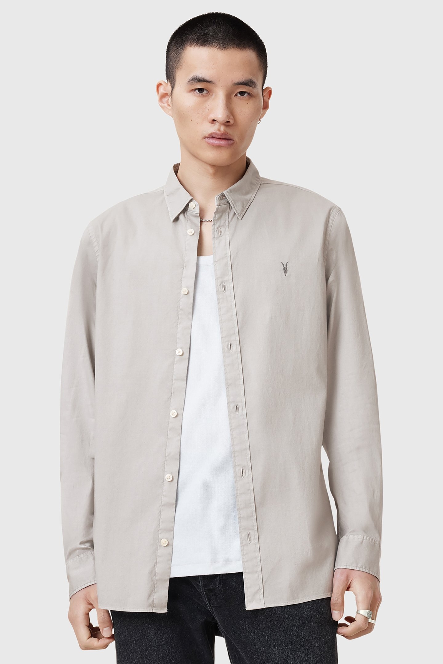HAWTHORNE LS SHIRT WHISPER GREY 5