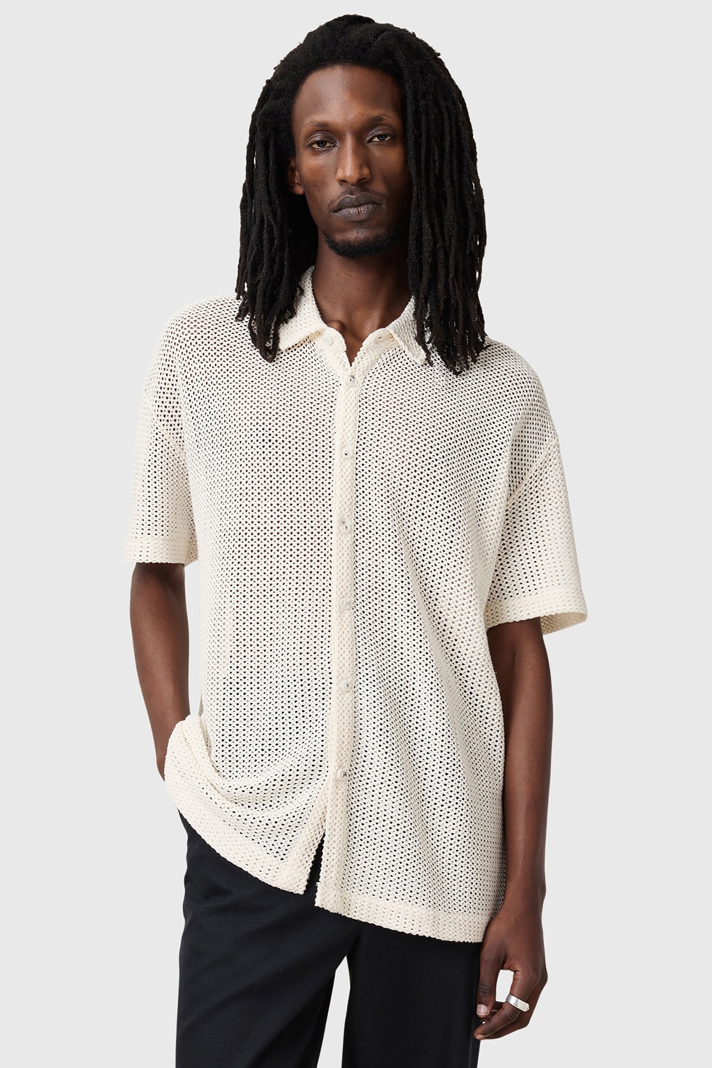 MUNROE SS SHIRT CHALK WHITE 1