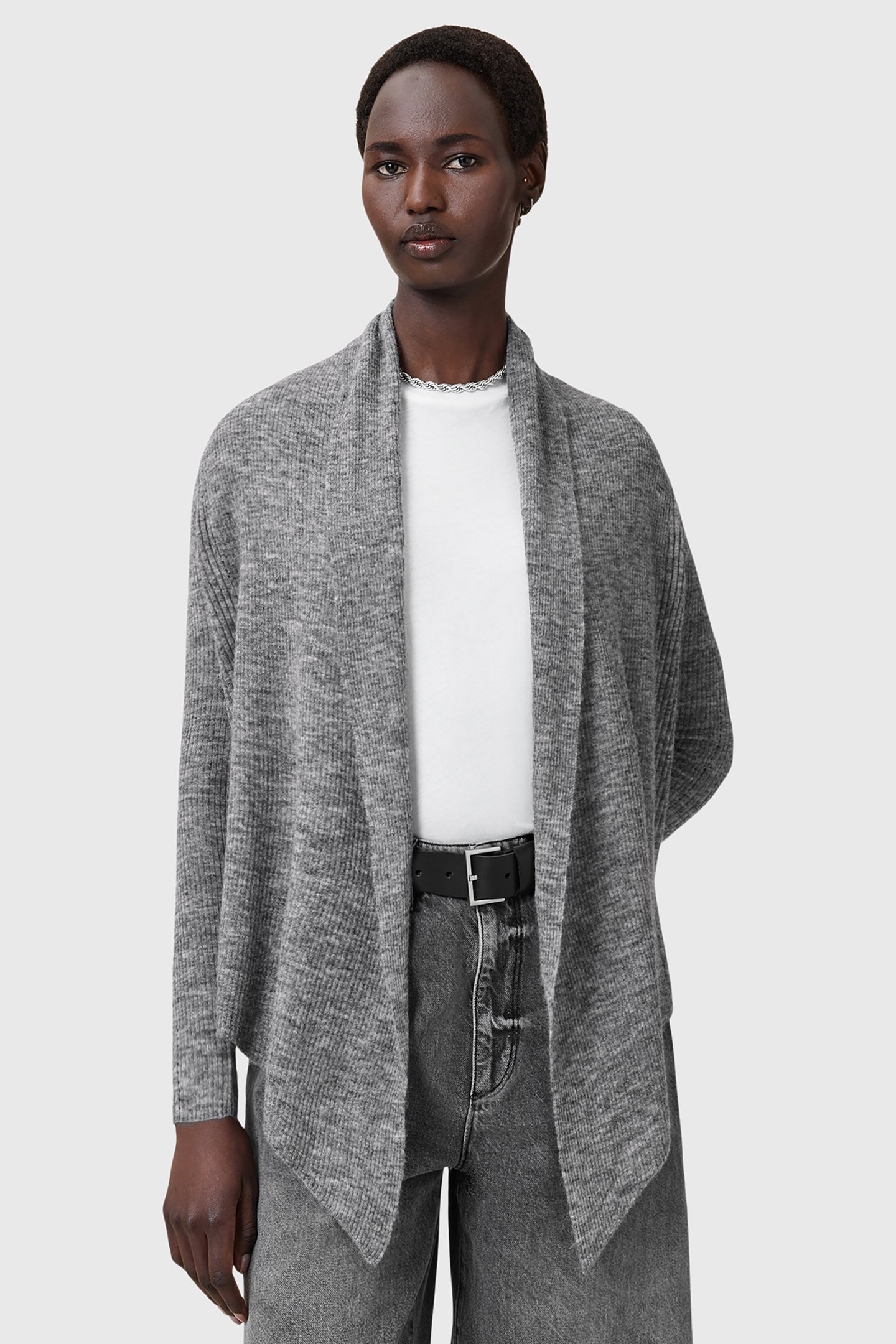 HARPER CARDIGAN PALE GREY 1