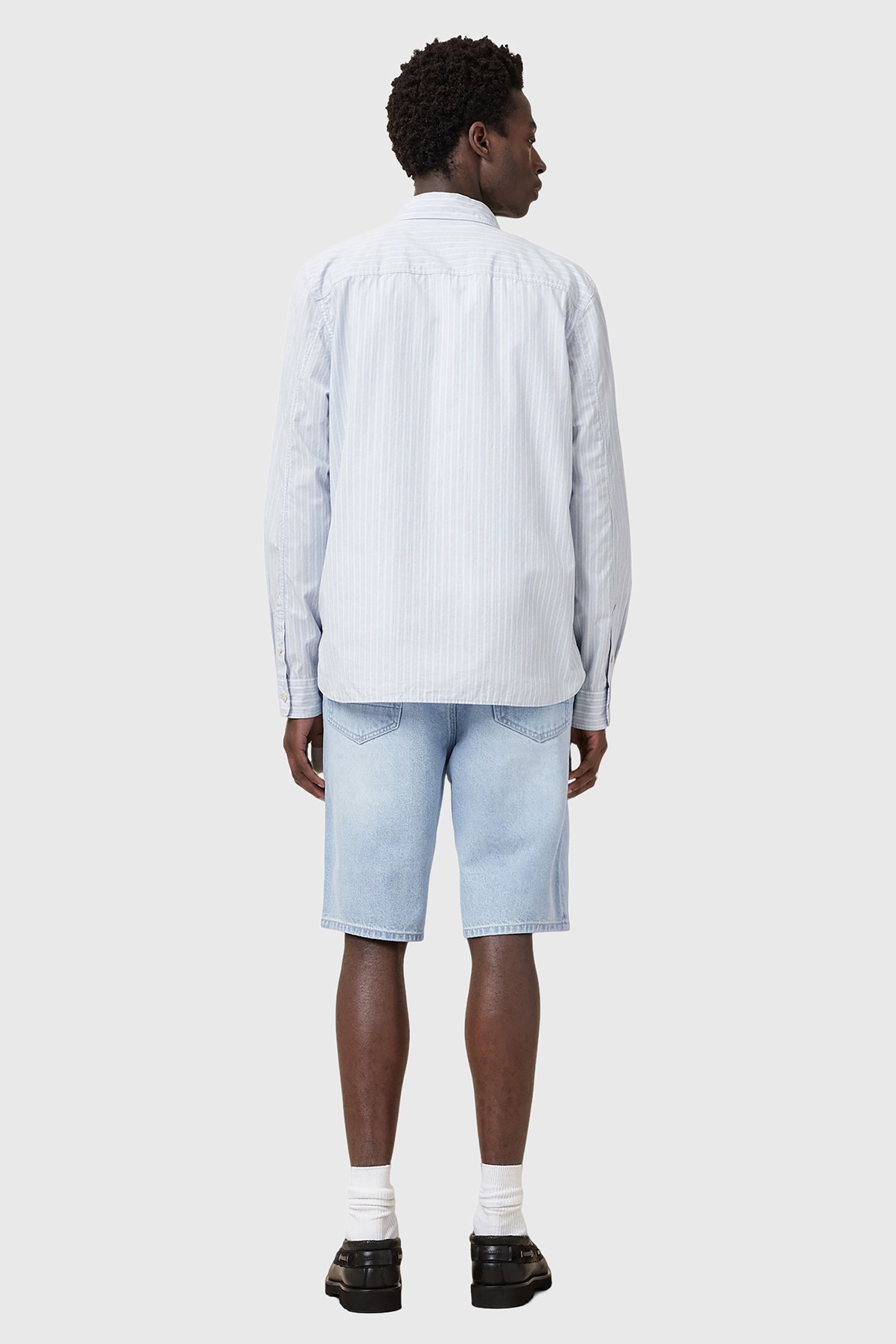 ALVA SHORT PALE INDIGO BLUE 4