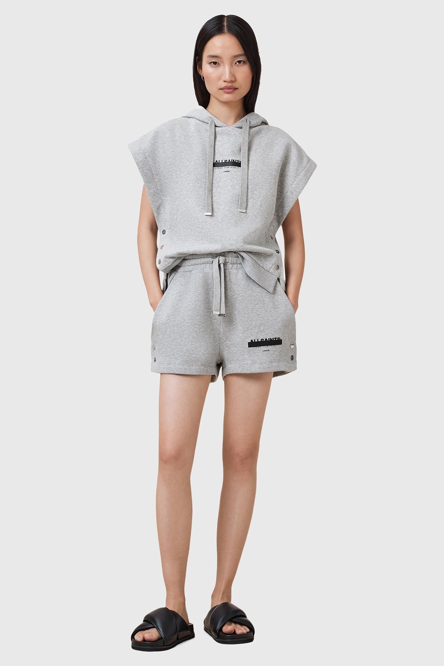 SORRI SWEATSHORT GREY MARL 3