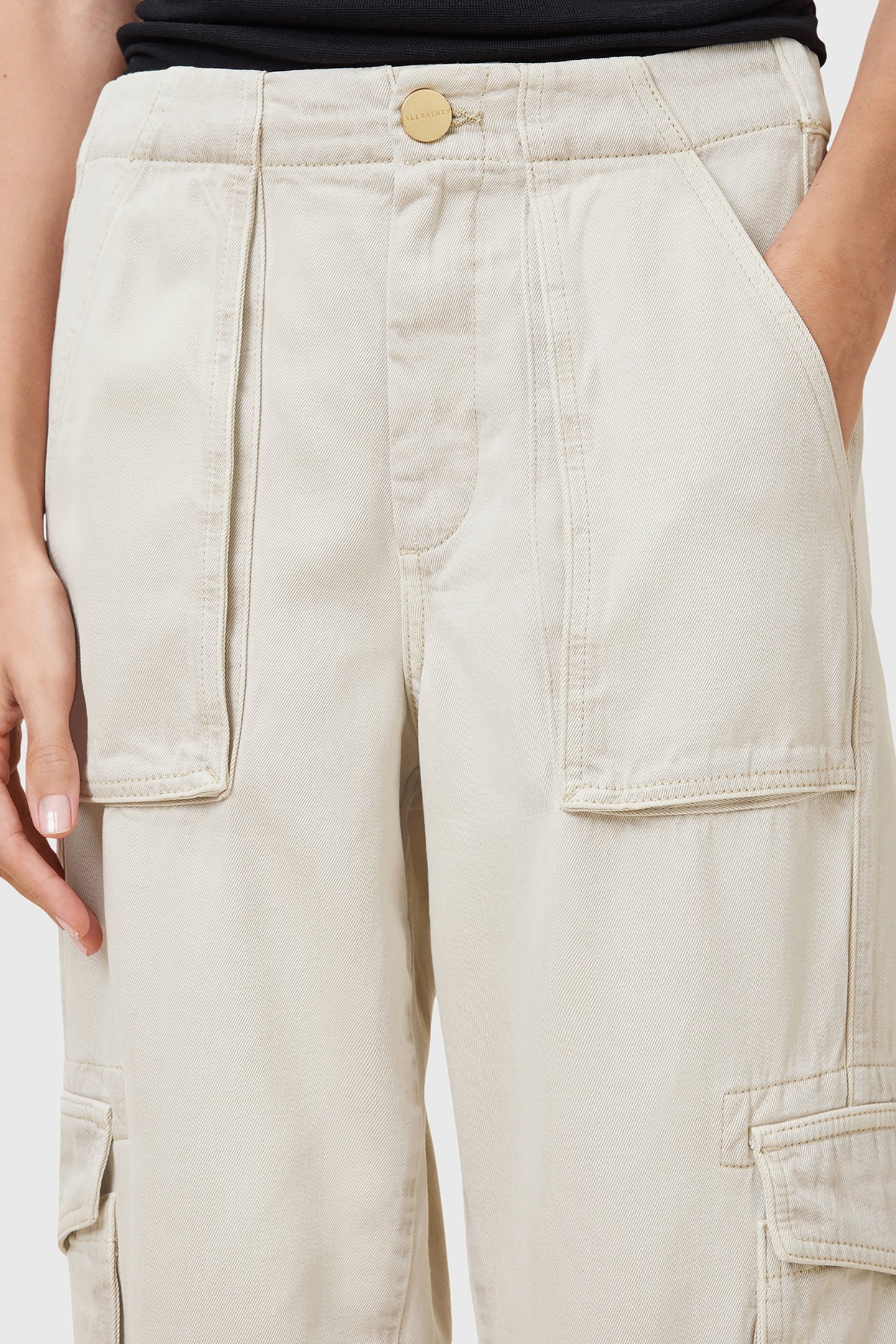 FREDA TENCEL TROUSER ECRU WHITE 8