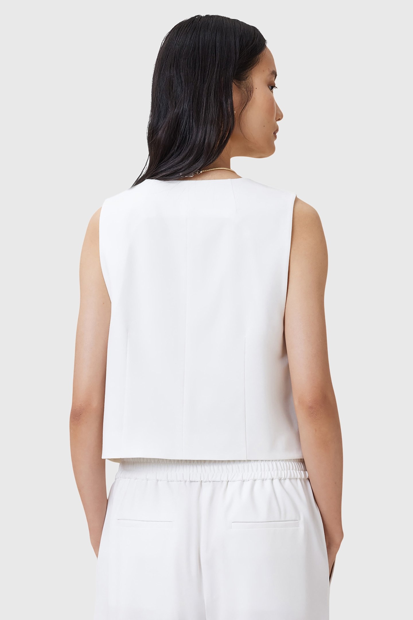 ALEIDA TRI WAISTCOAT WHITE 2
