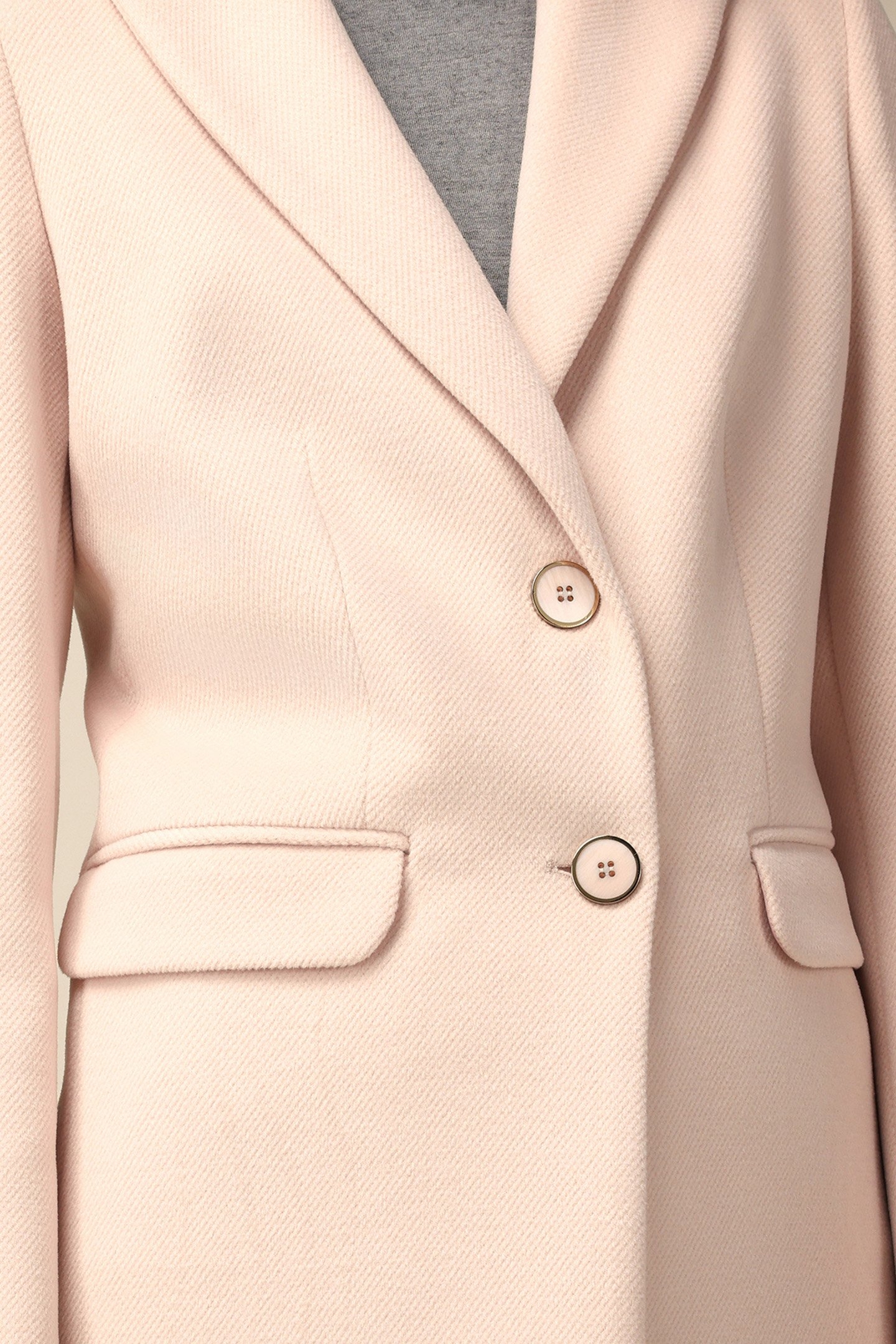 SINGLE-BREASTED COAT WITH POCKETS PINK 4