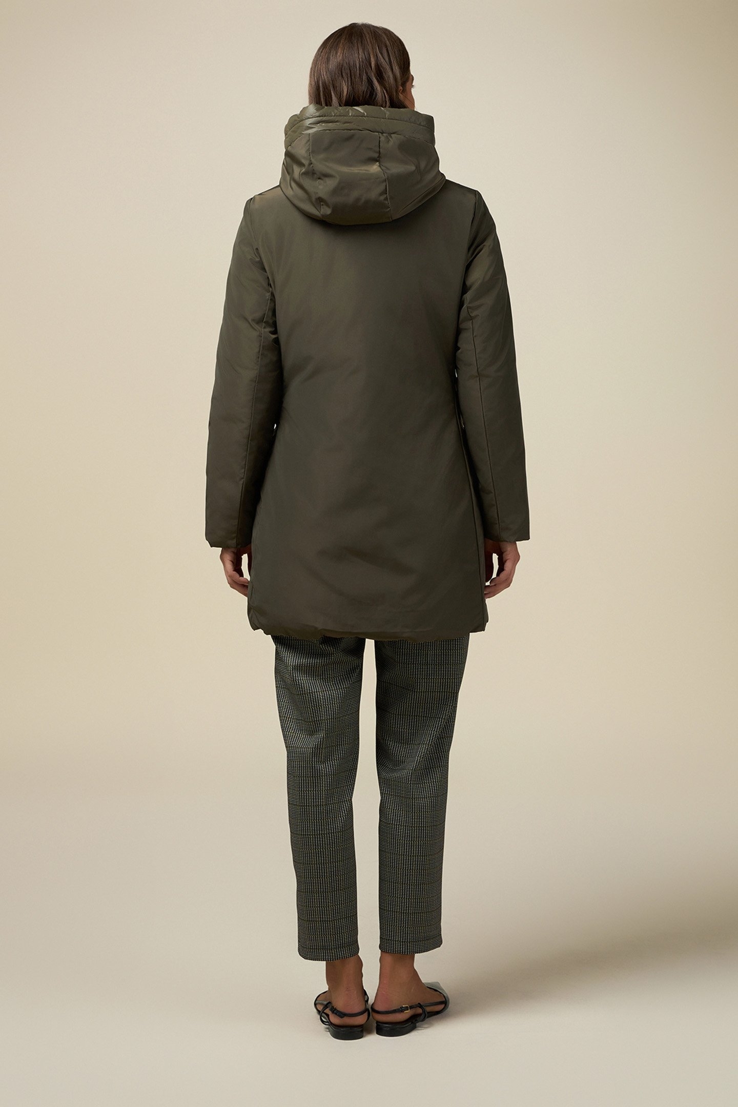 REVERSIBLE PARKA WITH HOOD GREEN 2