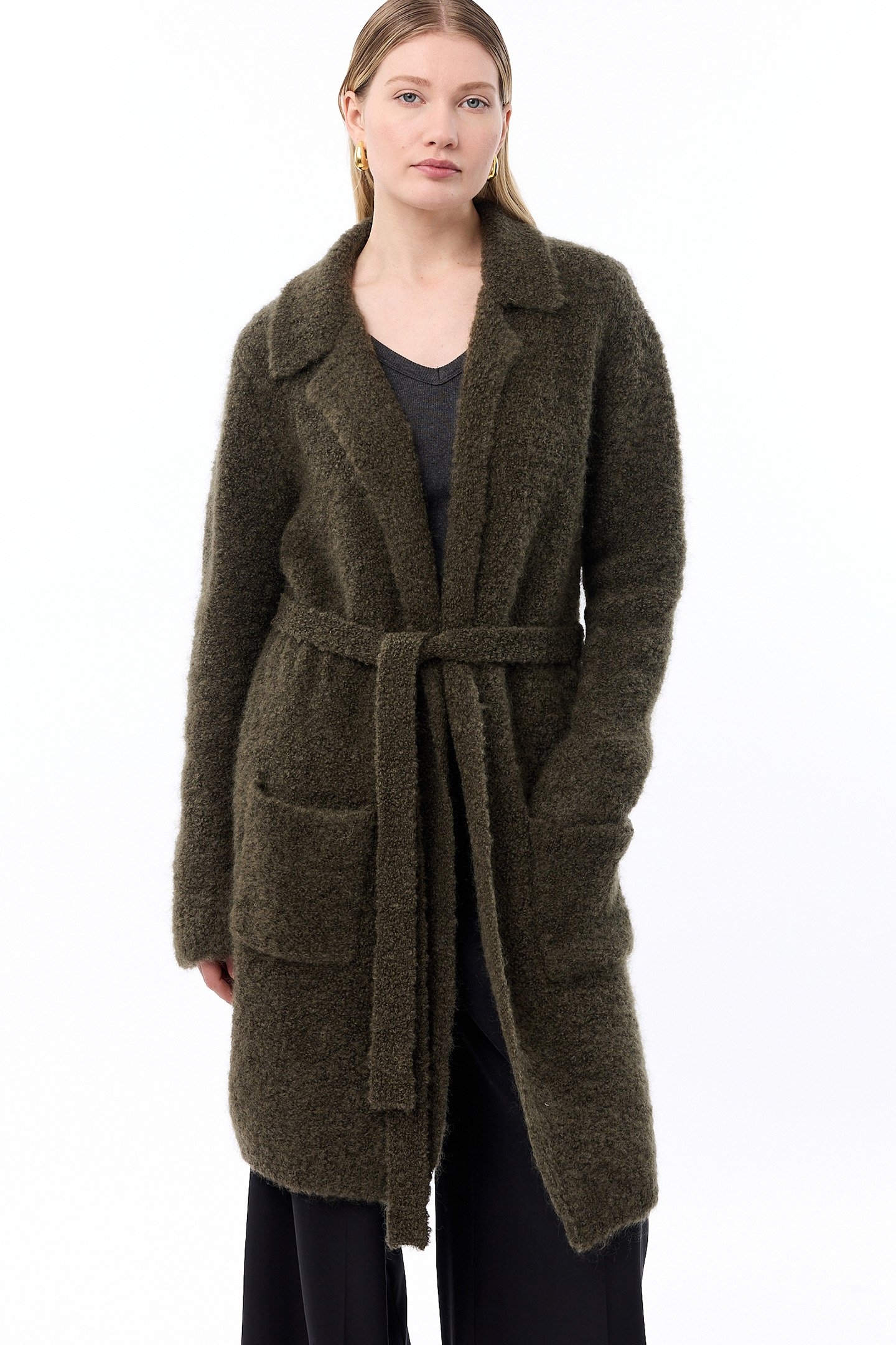 ONNA CARDIGAN DARK OLIVE 1