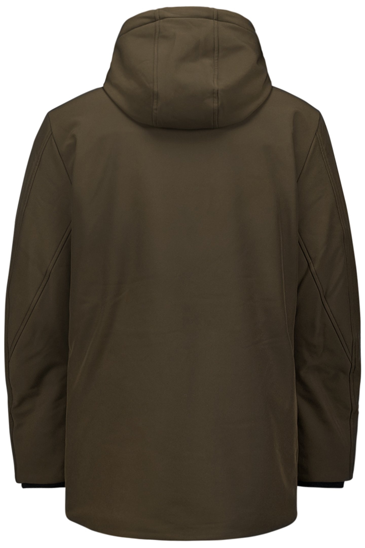 JACKET MEDIUM LONG FIT HOODED SOFTSHELL STRETCH COFFEE 5