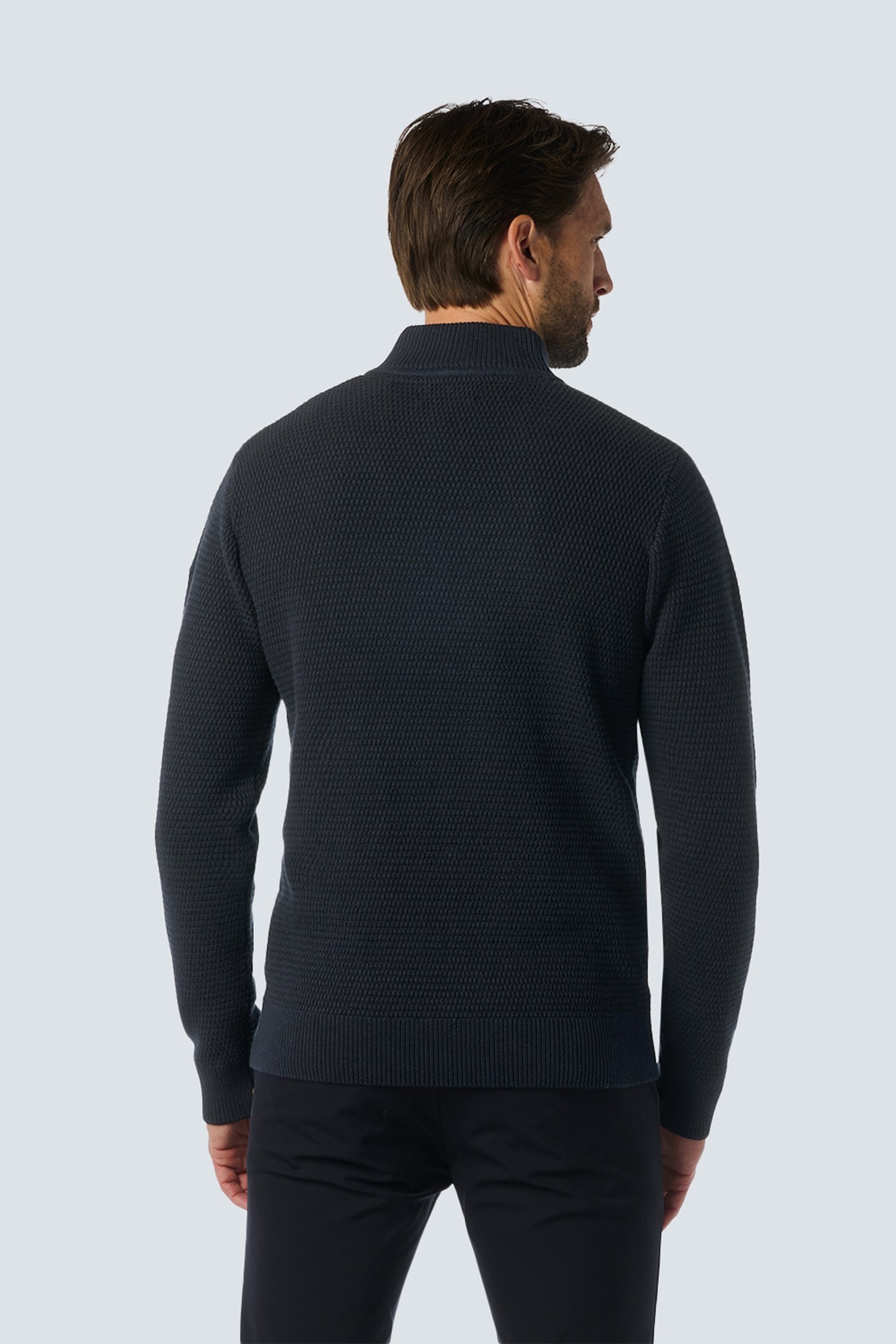 PULLOVER HALF ZIPPER 2 COLOURED MELANGE NIGHT 2