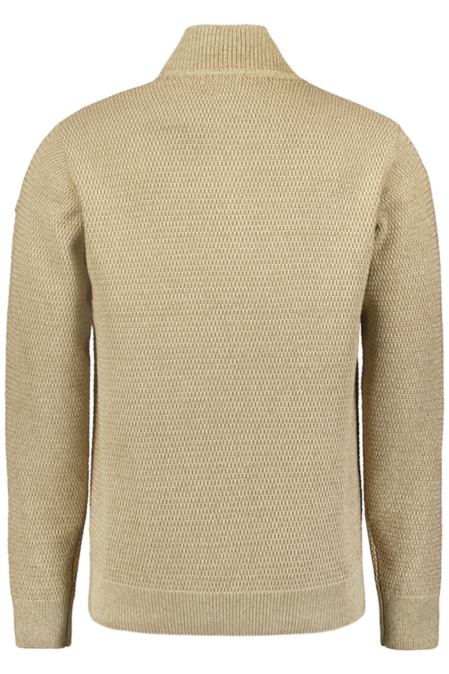 PULLOVER HALF ZIPPER 2 COLOURED MELANGE CEMENT 5