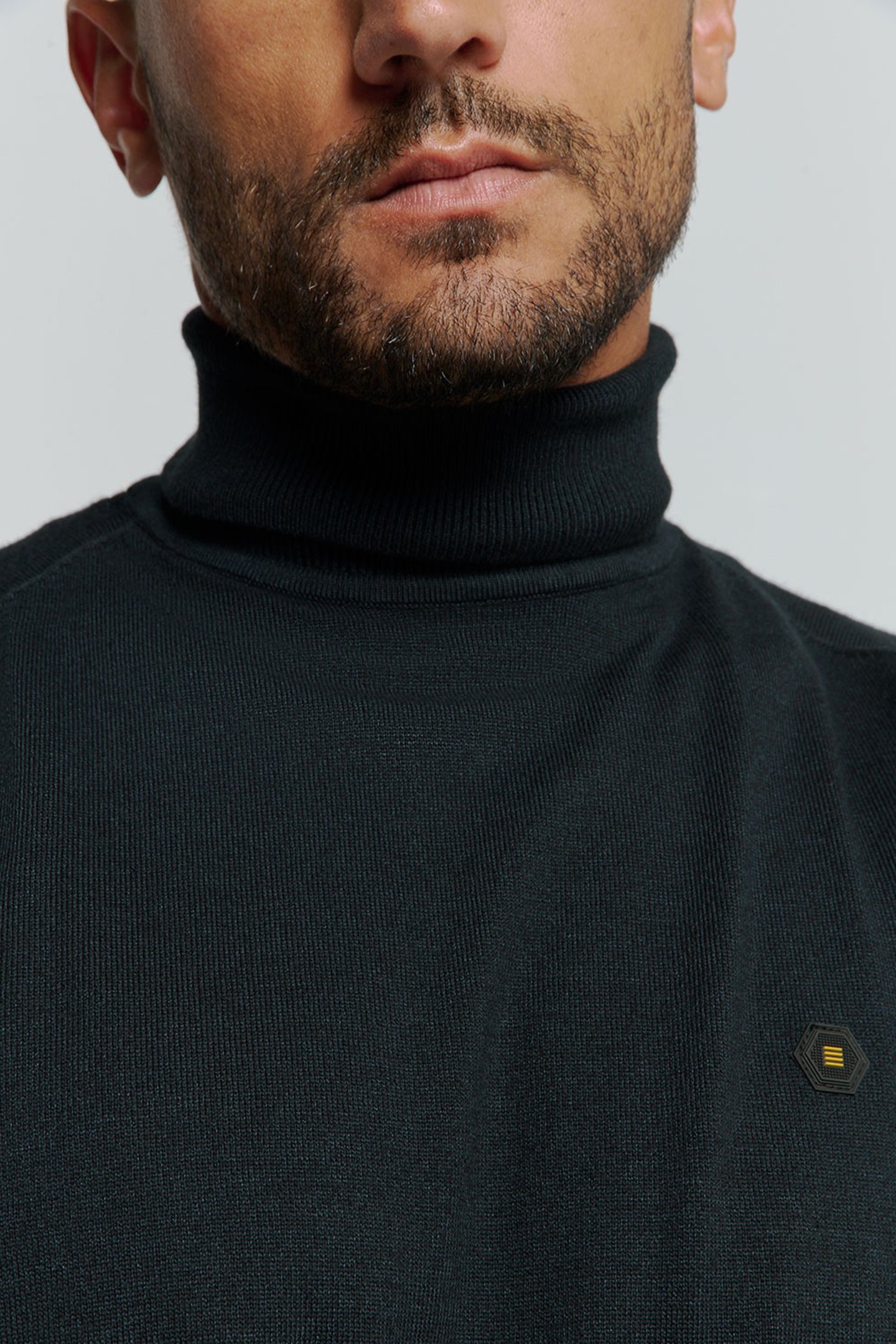 PULLOVER ROLLNECK 2 COLOURED MELANGE NAVY 6