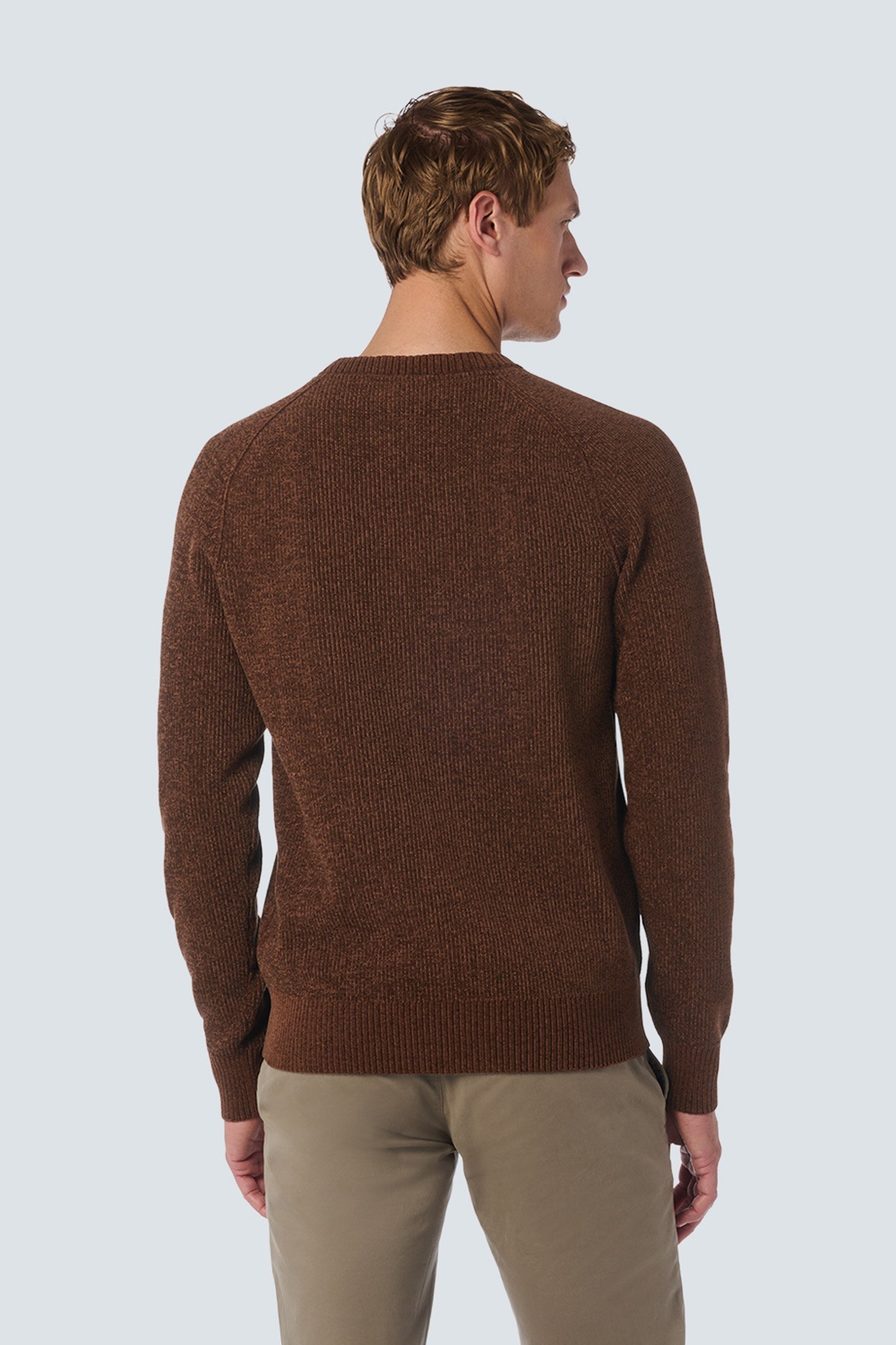 PULLOVER CREWNECK 2 COLOURED CHENILLE BROWN 2