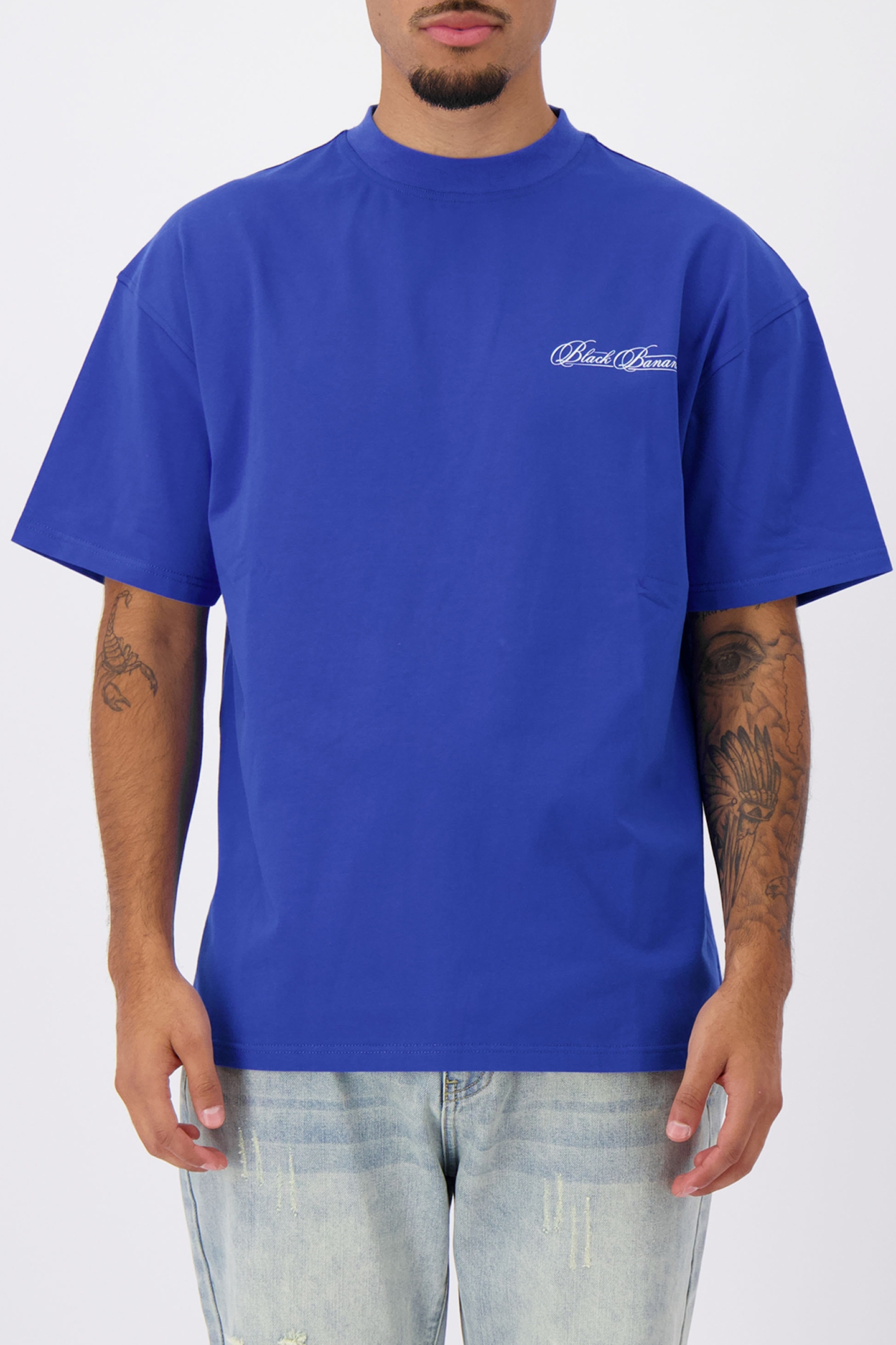 CALLIGRAPHY T-SHIRT COBALT BLUE 1