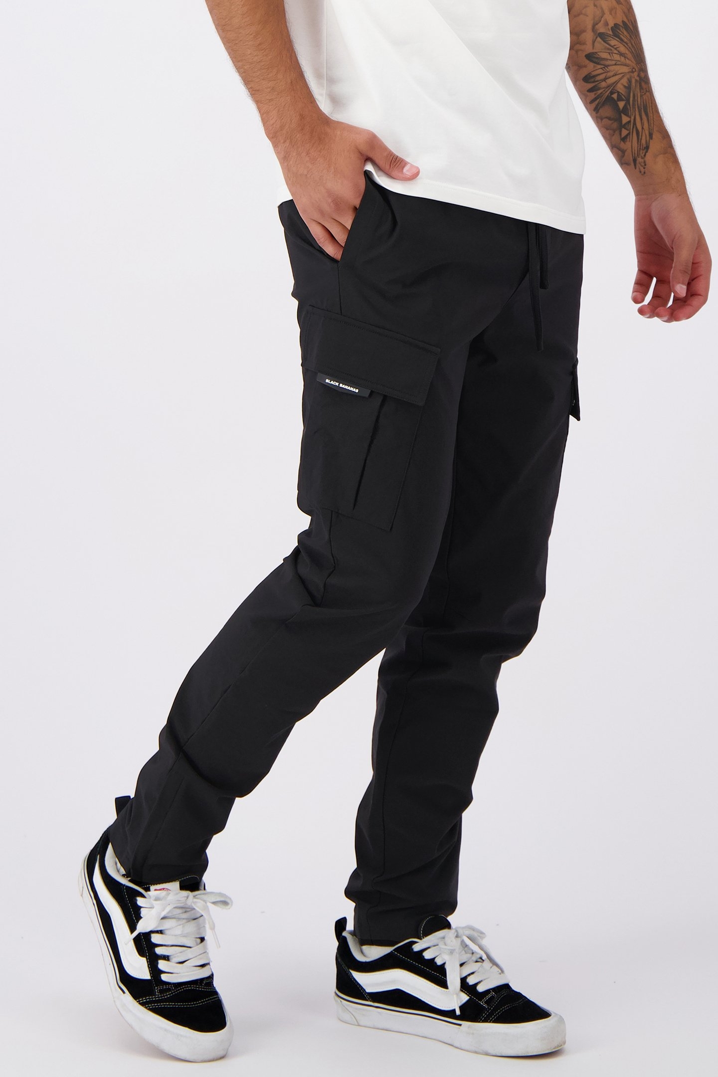 TECH CARGO PANTS BLACK 5