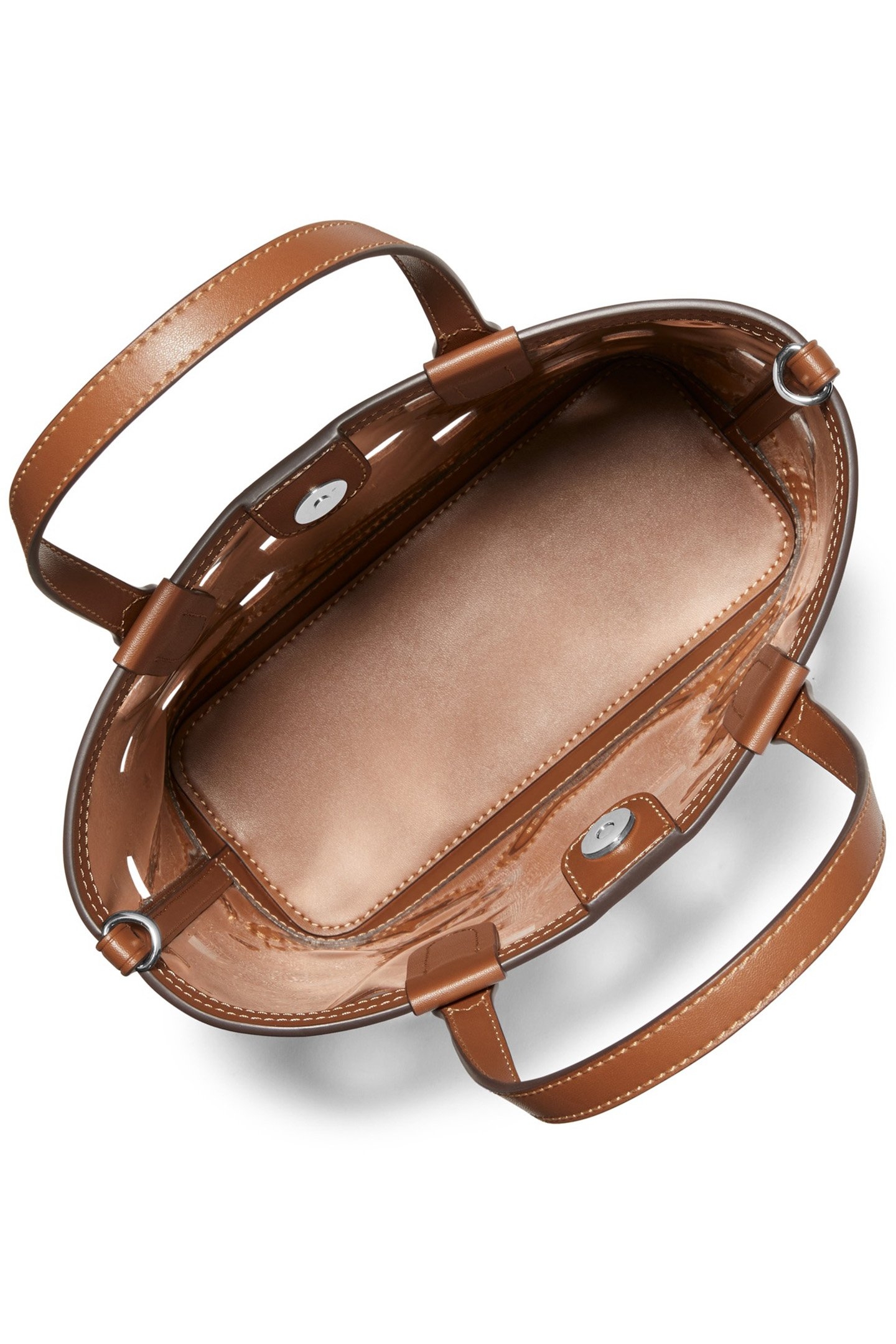 SMALL CUT OUT TOTE BAG IN BROWN 3