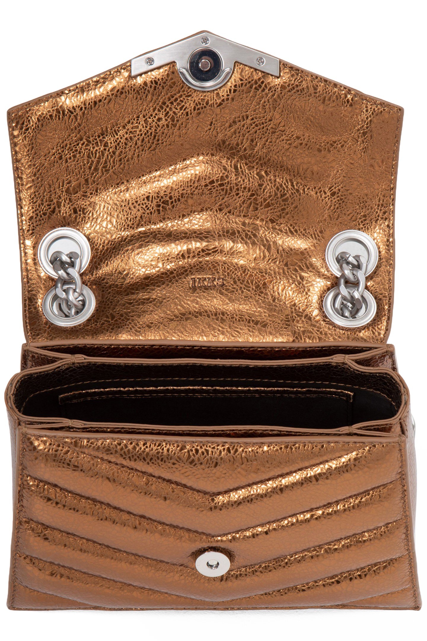 THE 1. BAG SEASONALS COPPER QUILTED LEATHER S BAG BRONZE 6