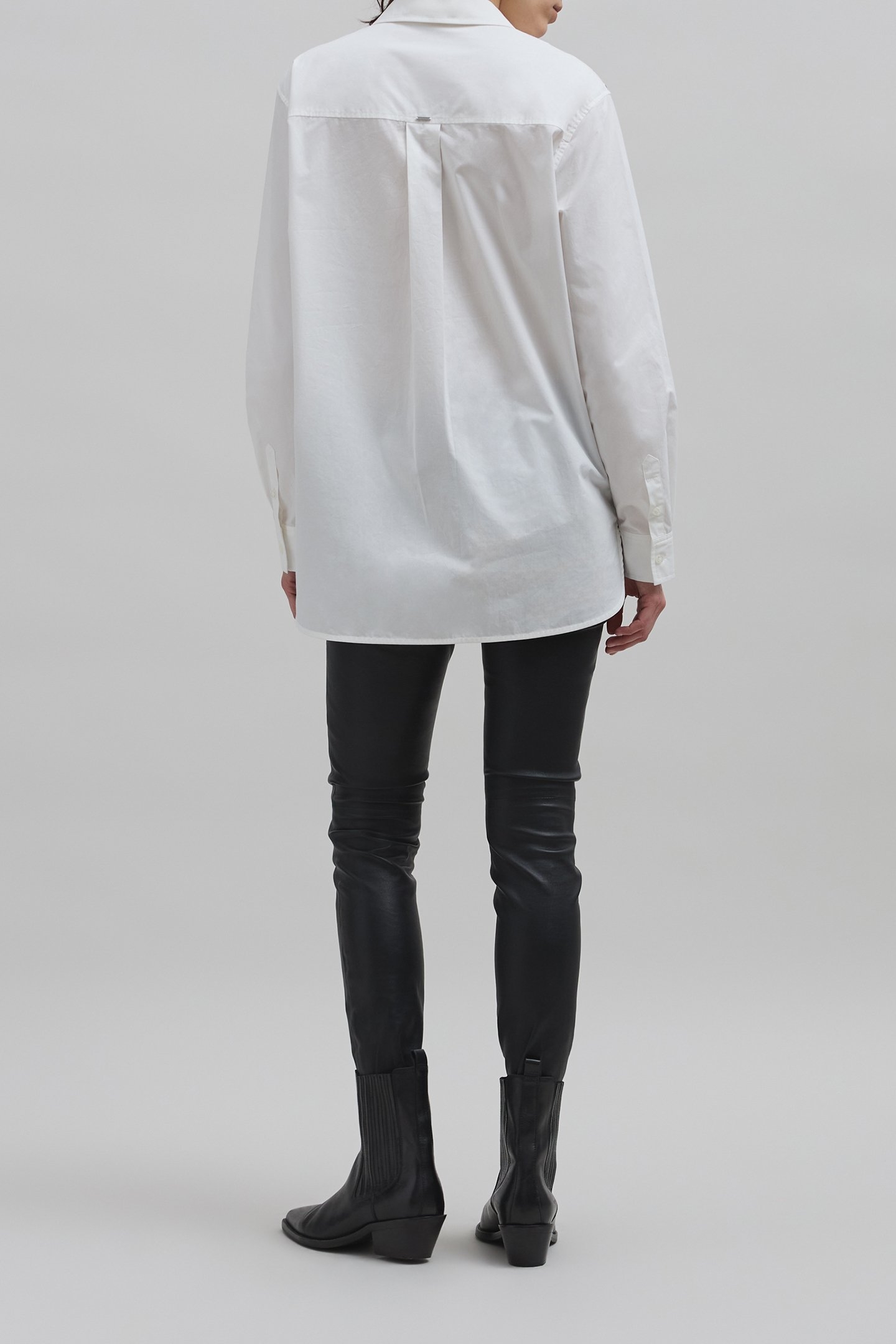 WHITE ORGANIC COTTON SHIRT WITH EYELET DESIGN OFF-WHITE 4