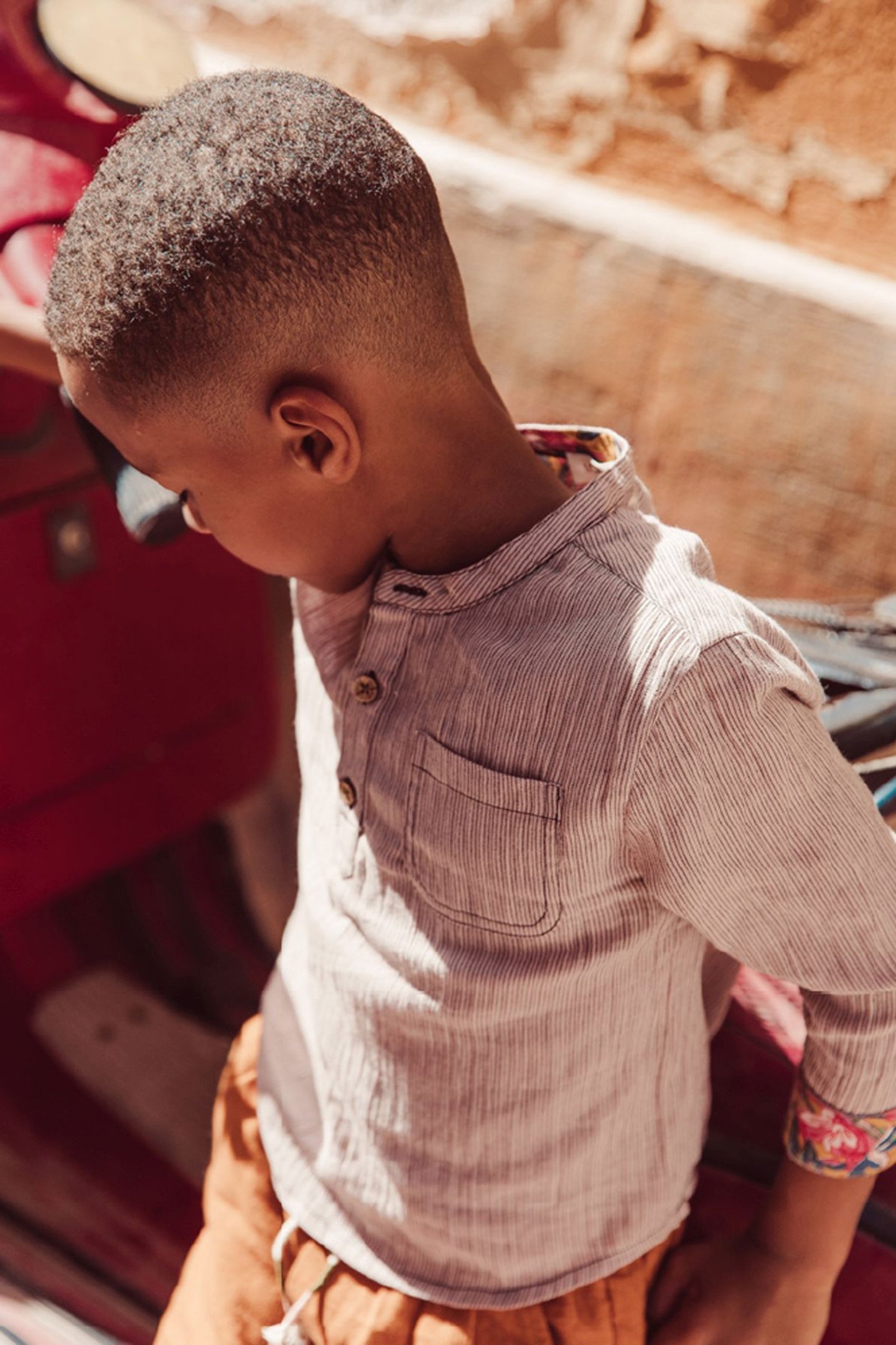 SHIRT AMANO BLUSH STRIPES 2