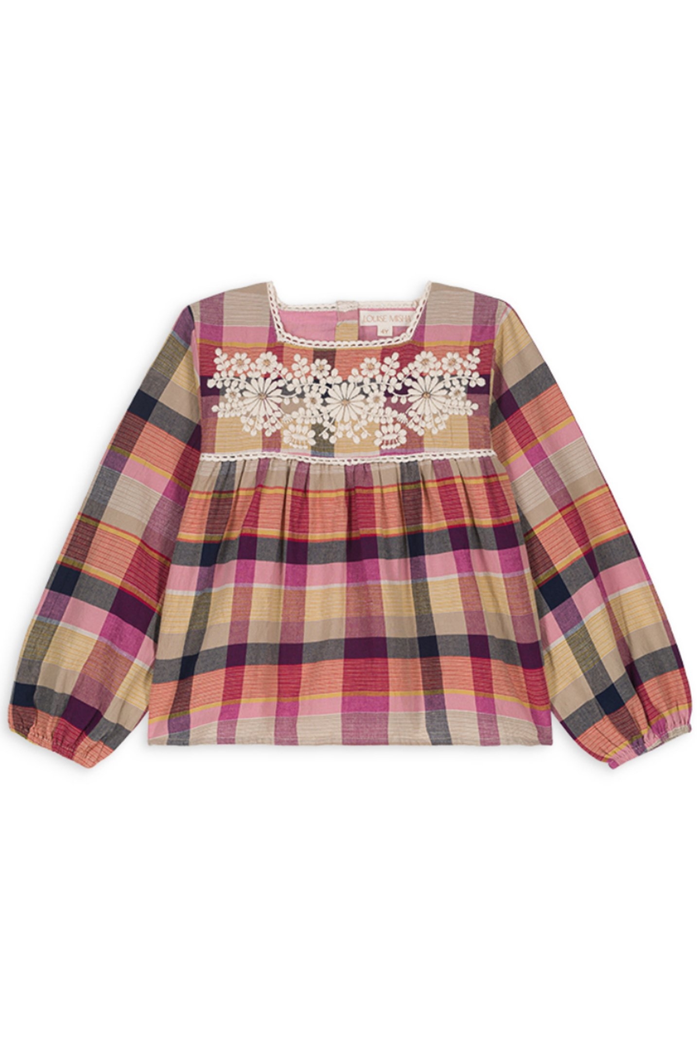 BLOUSE CARMILA FUCHSIA TARTAN ROADS 2