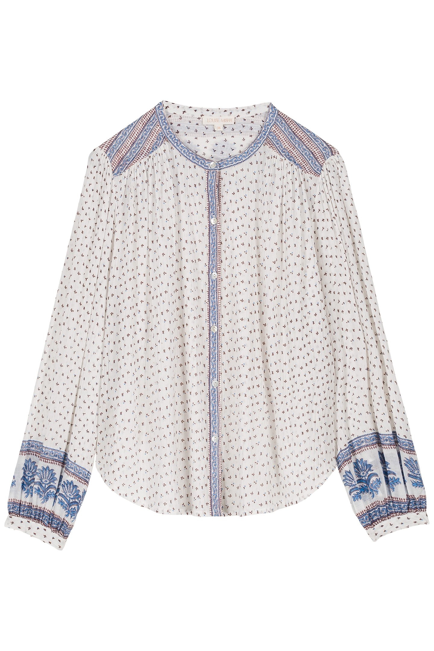 SHIRT JEANNE WHITE CORNFLOWER 2