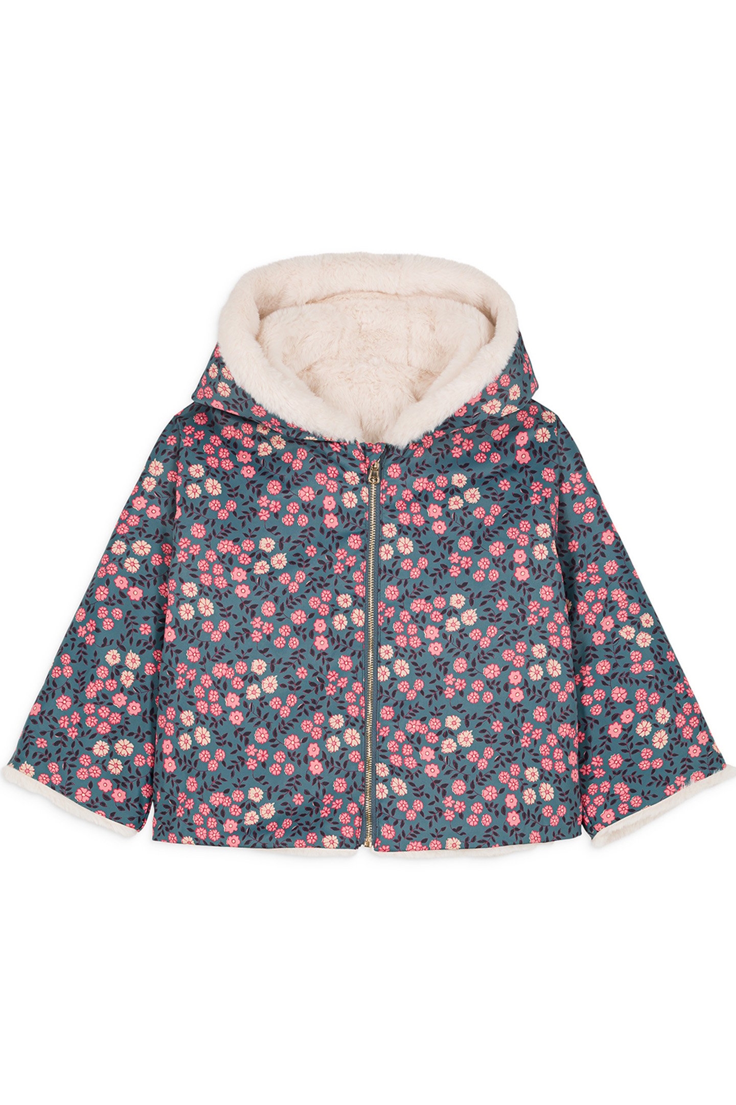 REVERSIBLE COAT FELVET STONEBLUE STARGARDEN 4