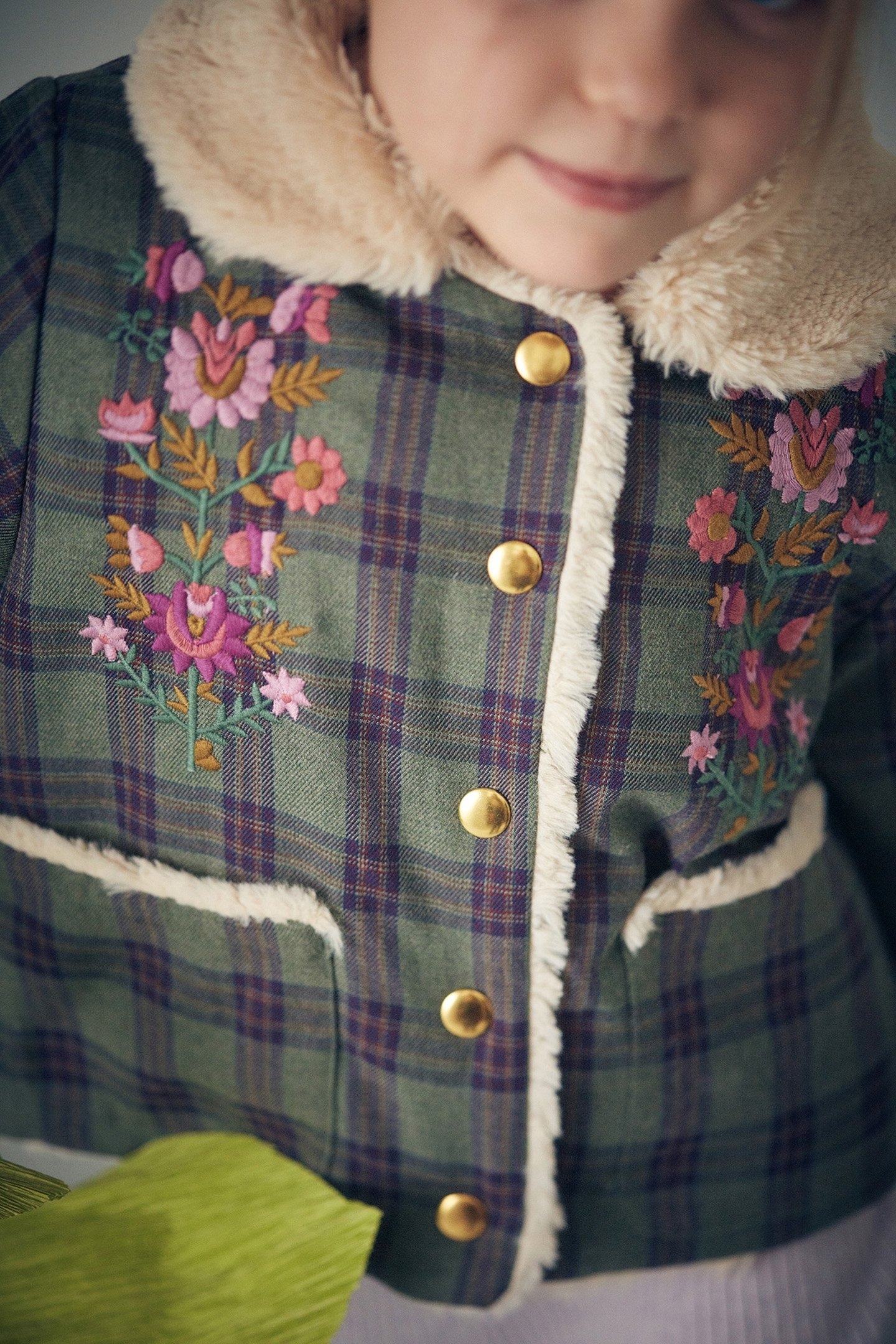 COAT ALIA GREEN TARTAN 6