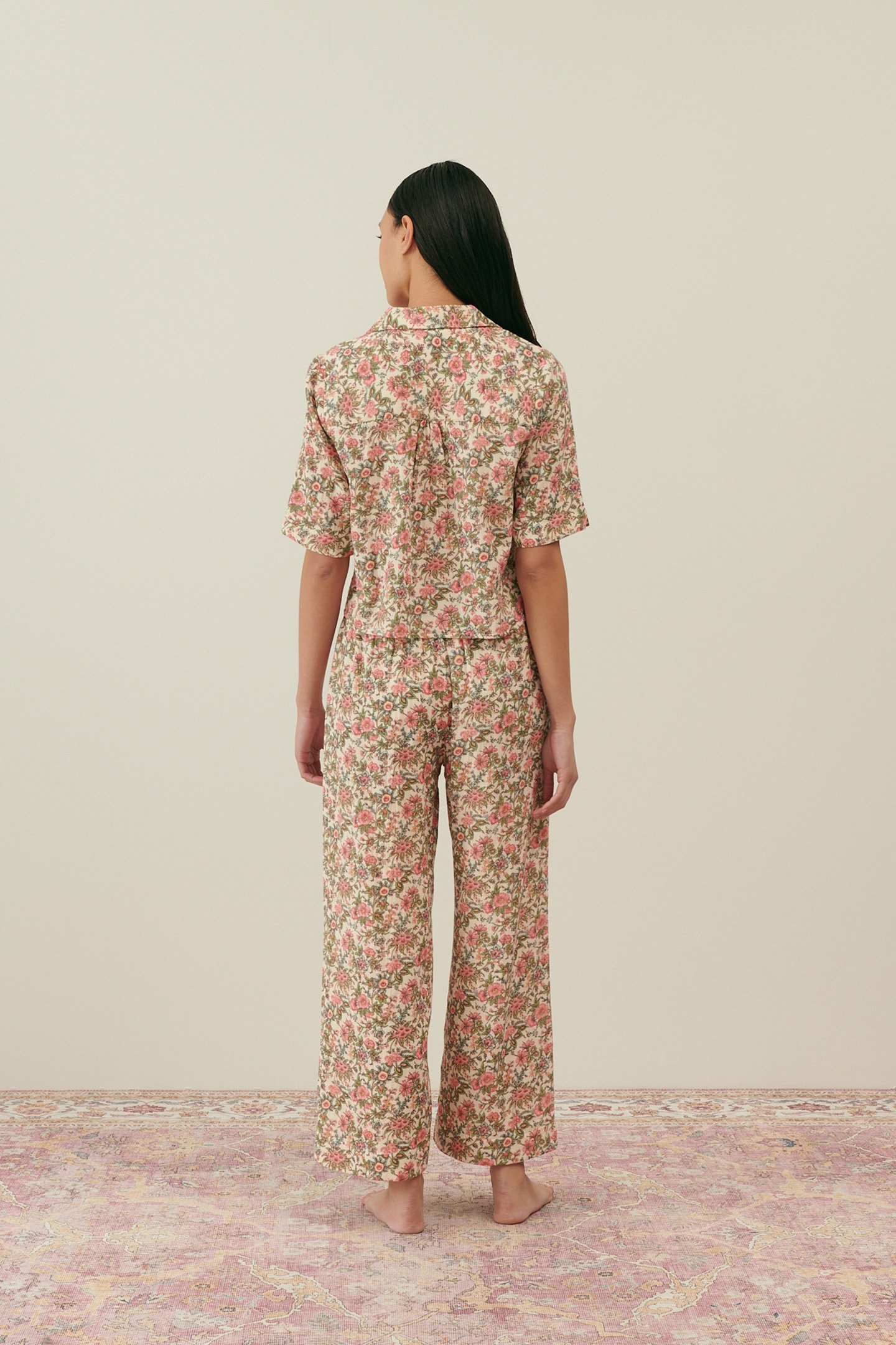 PAJAMAS SET LOUKA IVORY ENCH FIELDS 2