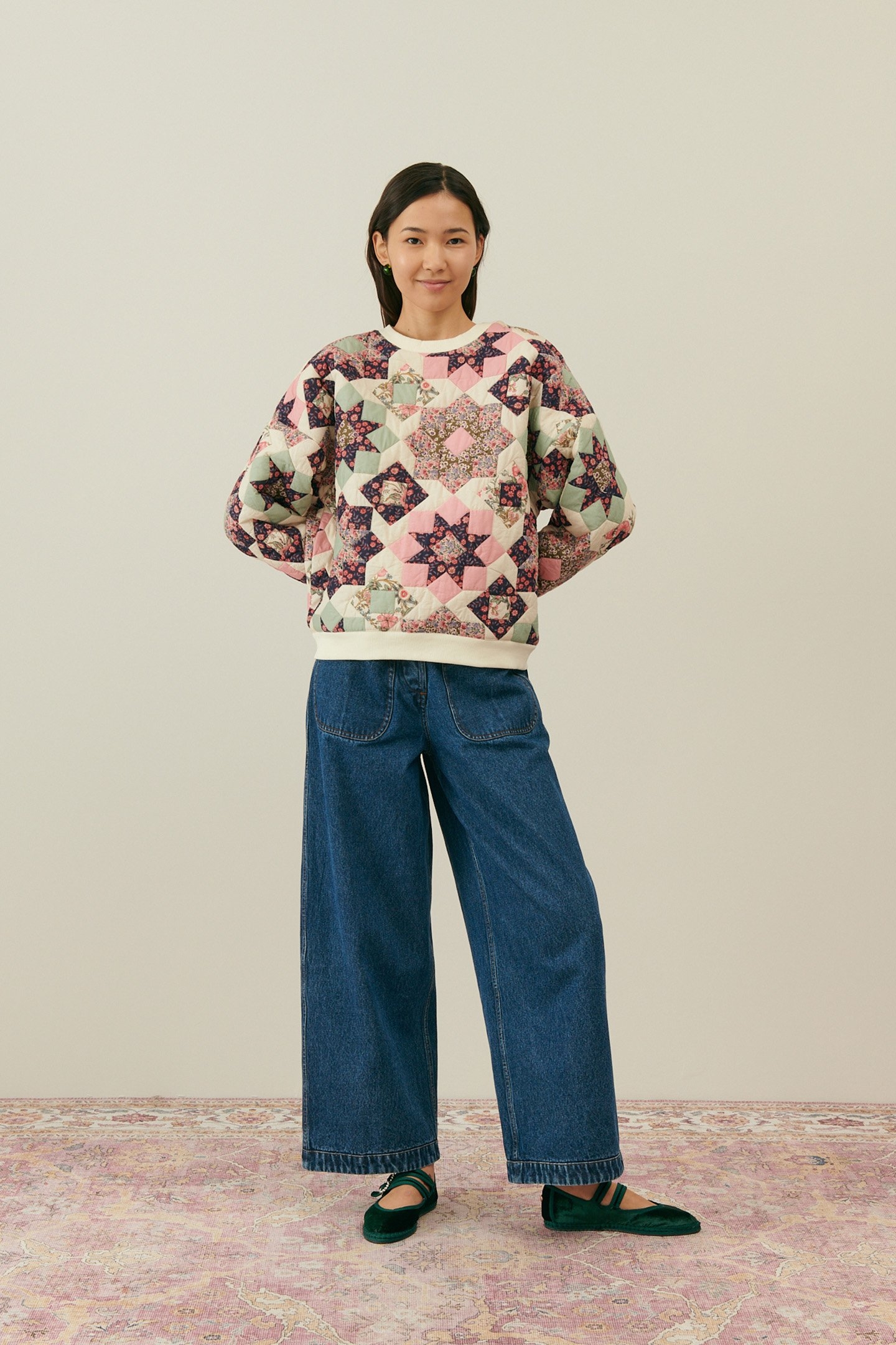SWEATSHIRT PANTINE STAR PATCHWORK 1