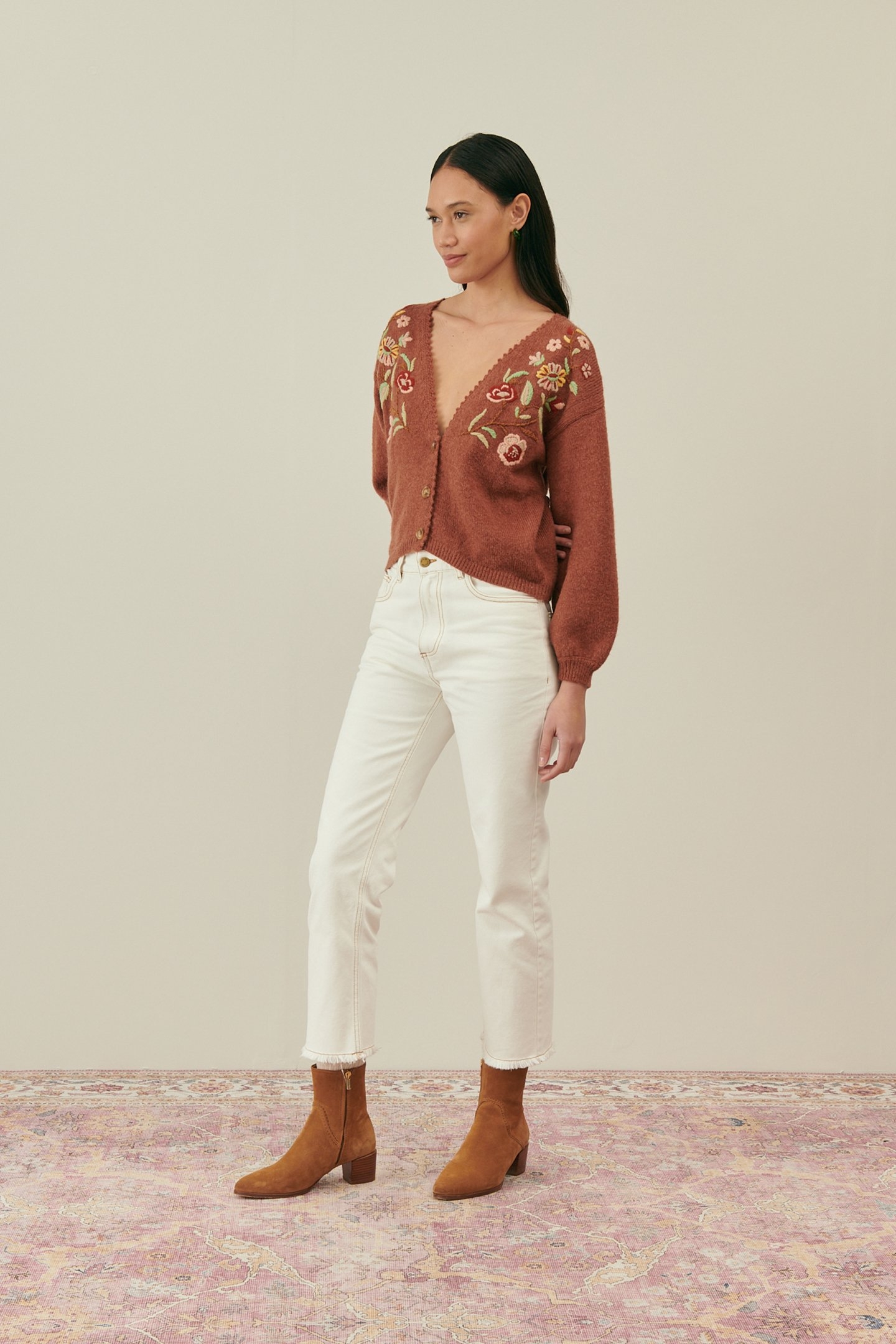 CARDIGAN LUNAMI CHESTNUT 4