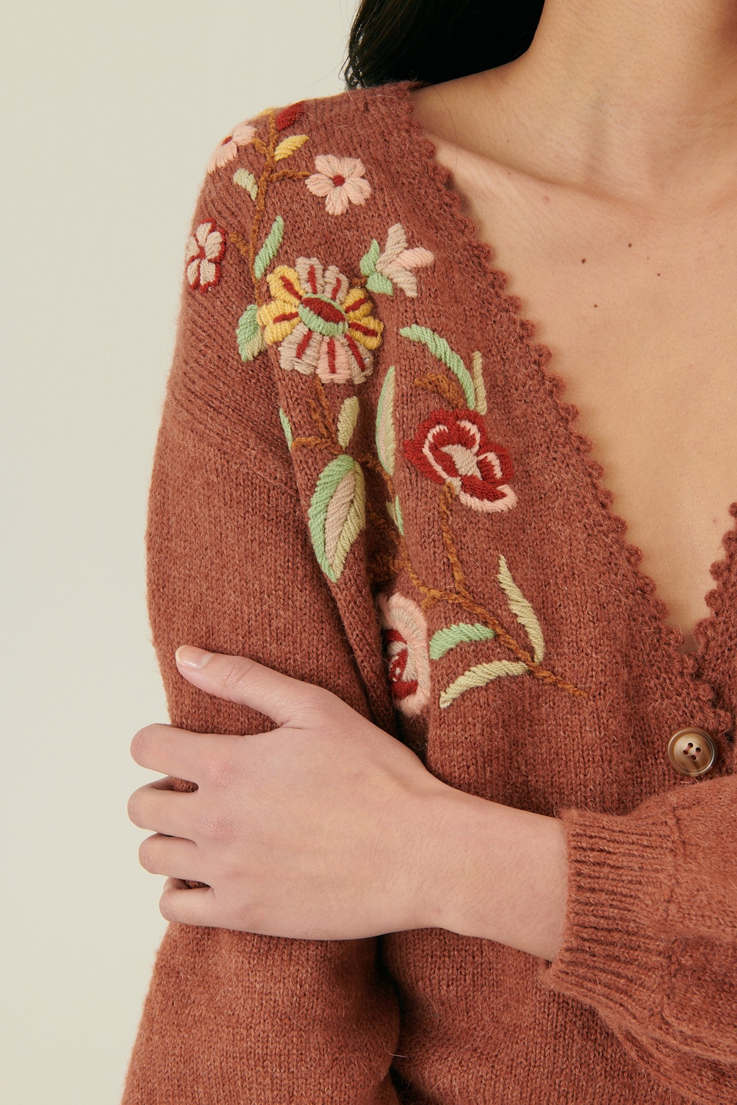 CARDIGAN LUNAMI CHESTNUT 5