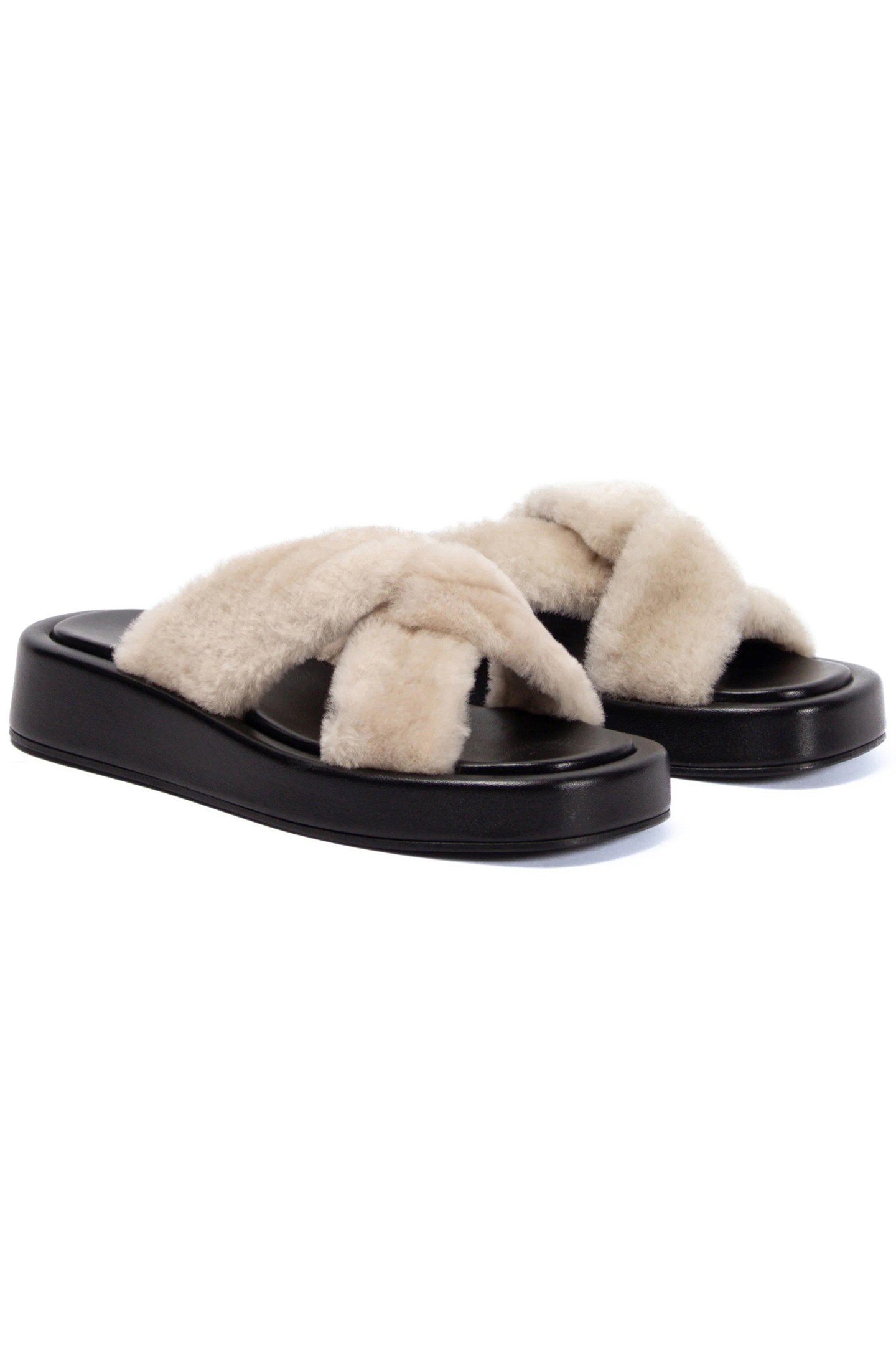TRESSE SHEARLING BLACK/ BEIGE 2
