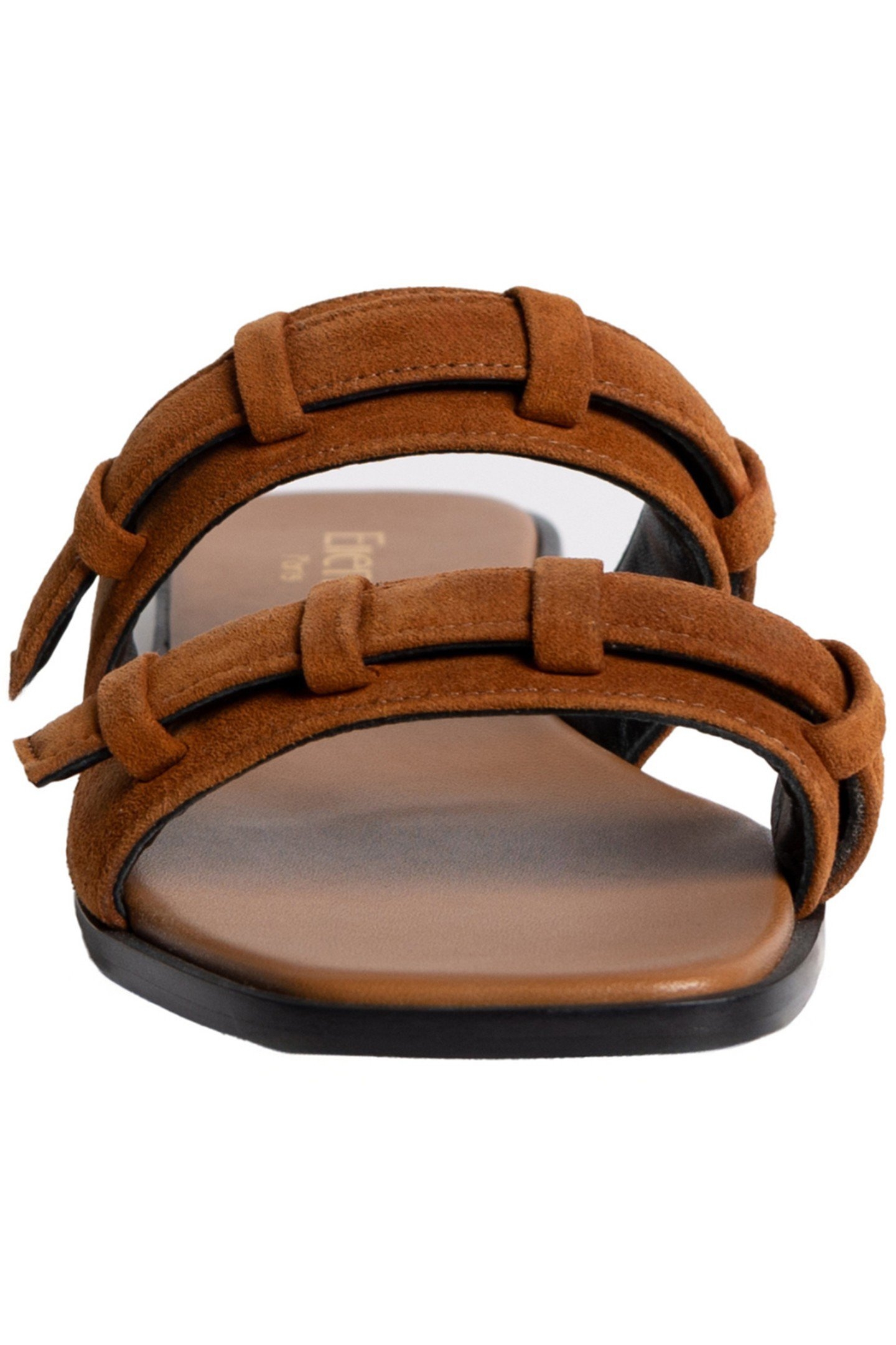 LOOP FLAT SANDAL SUEDE COGNAC 6