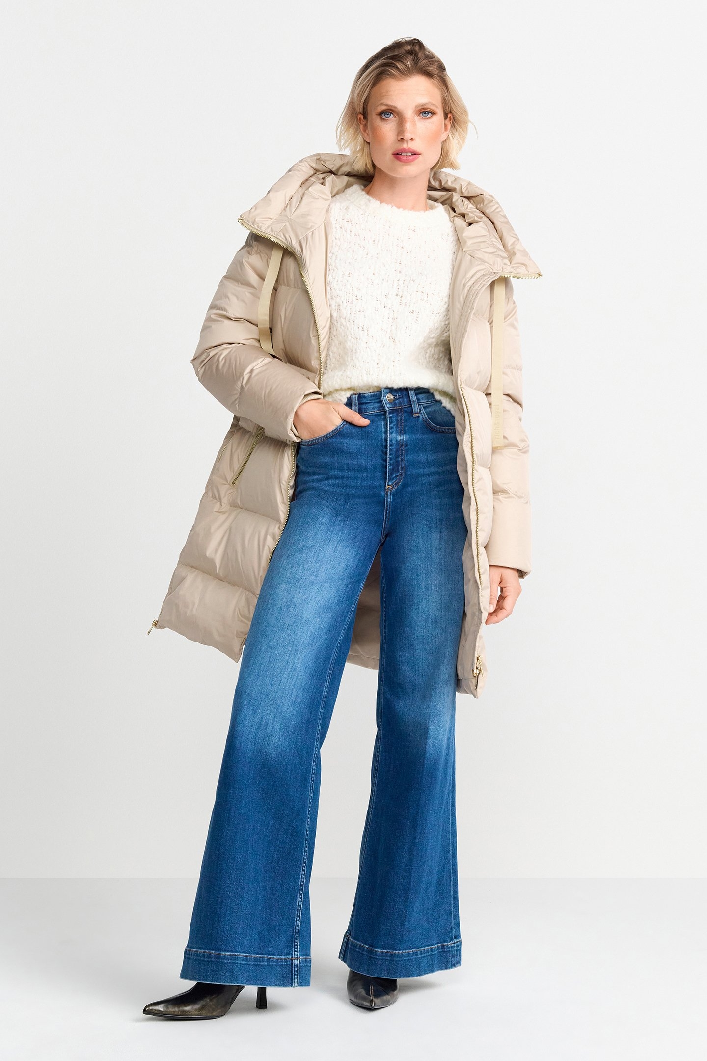 BIG PUFFERJACKET SUSTAINABLE DOWN CAFFEE LATTE 2