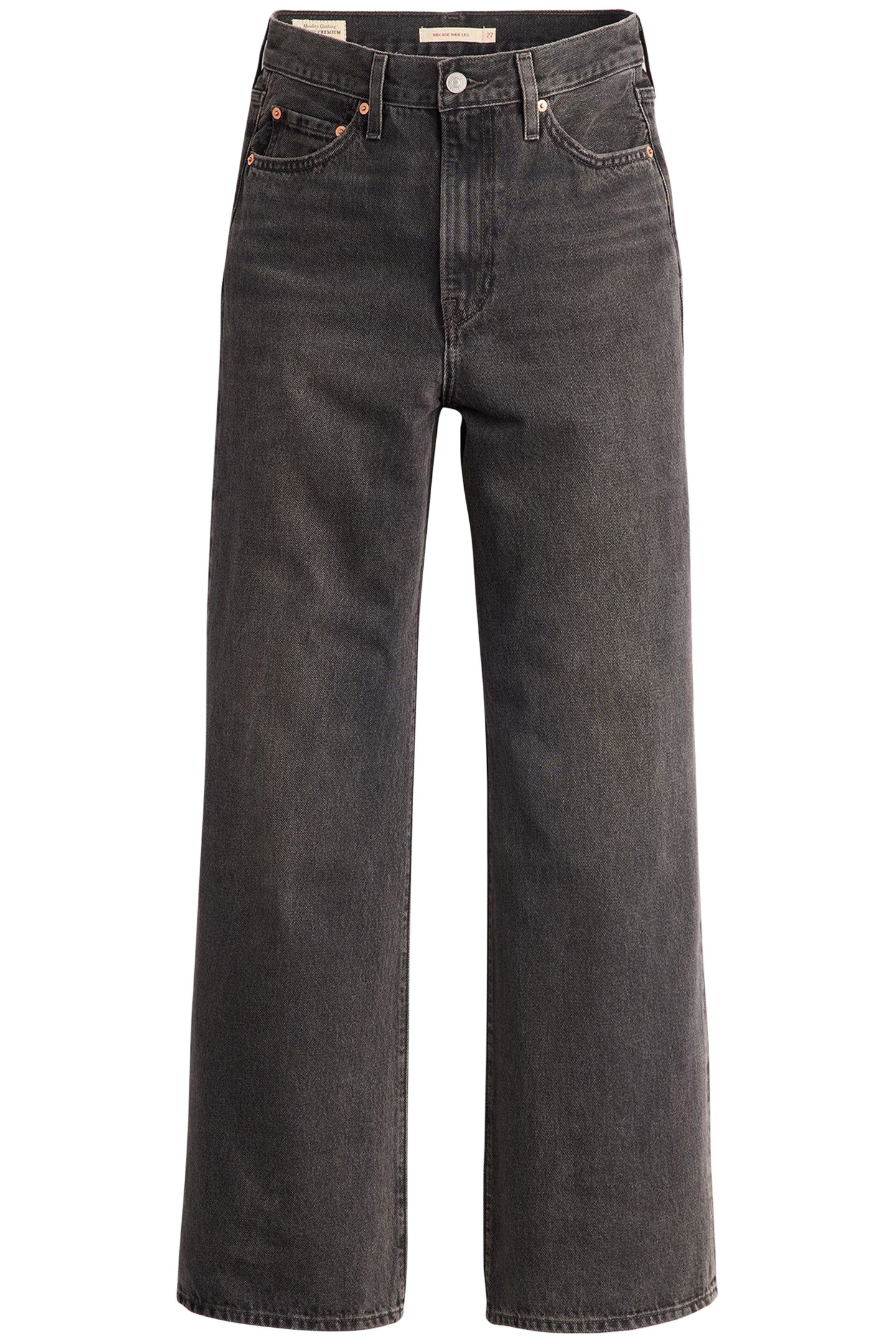 RIBCAGE WIDE LEG JEANS BLACK 4