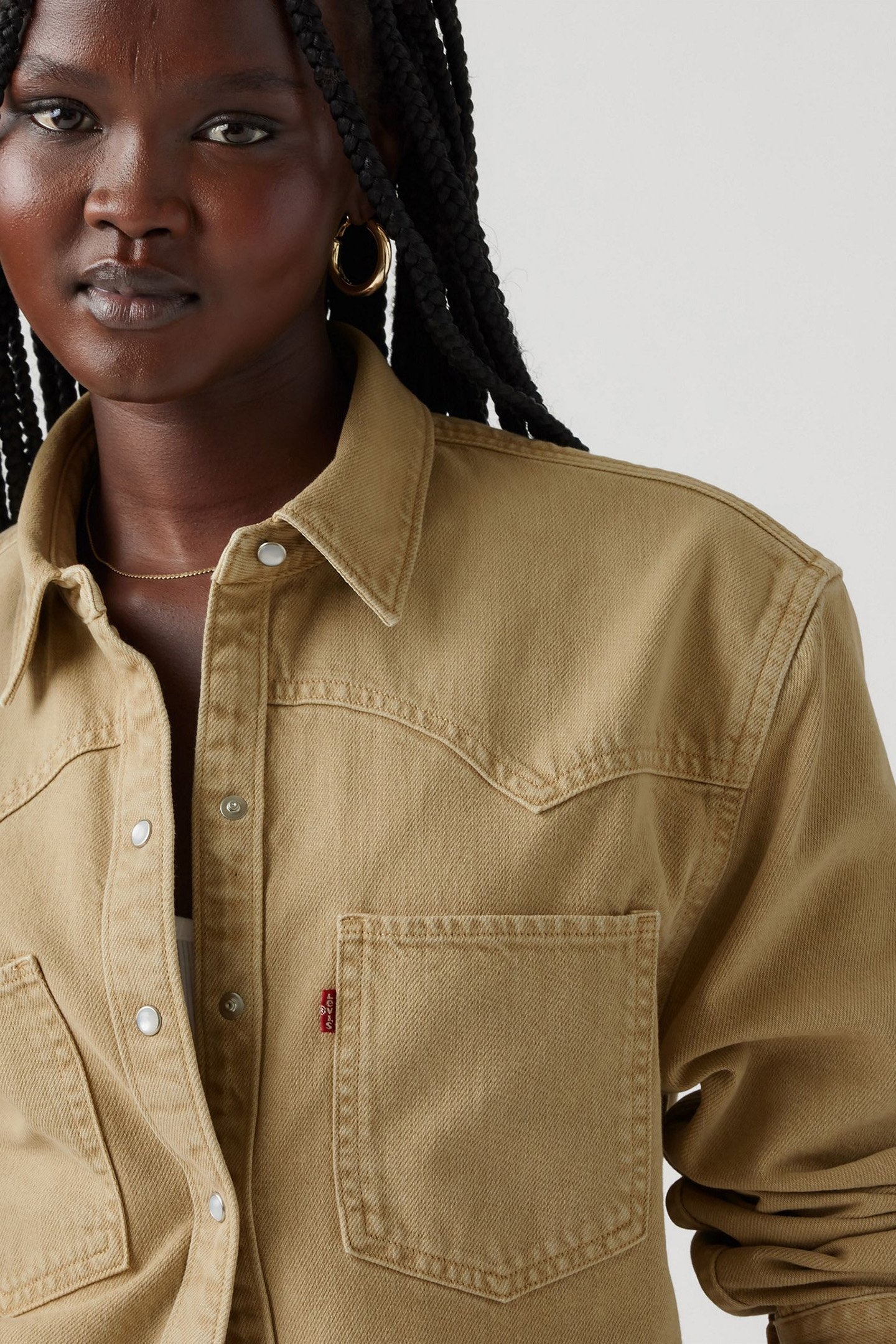 TEODORA WESTERN SHIRT TAN 5